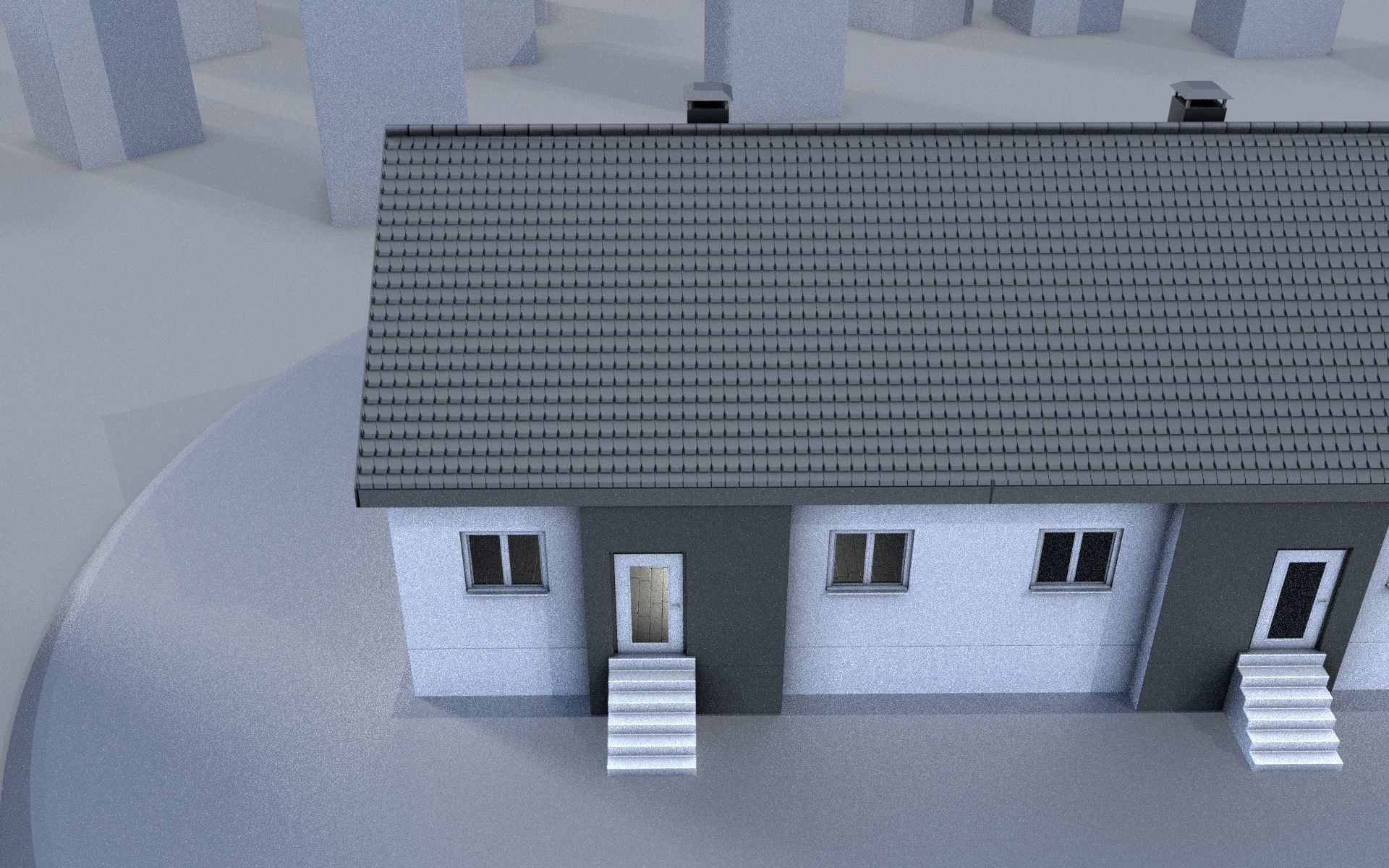 City Double Houses 3D Model Collection_314