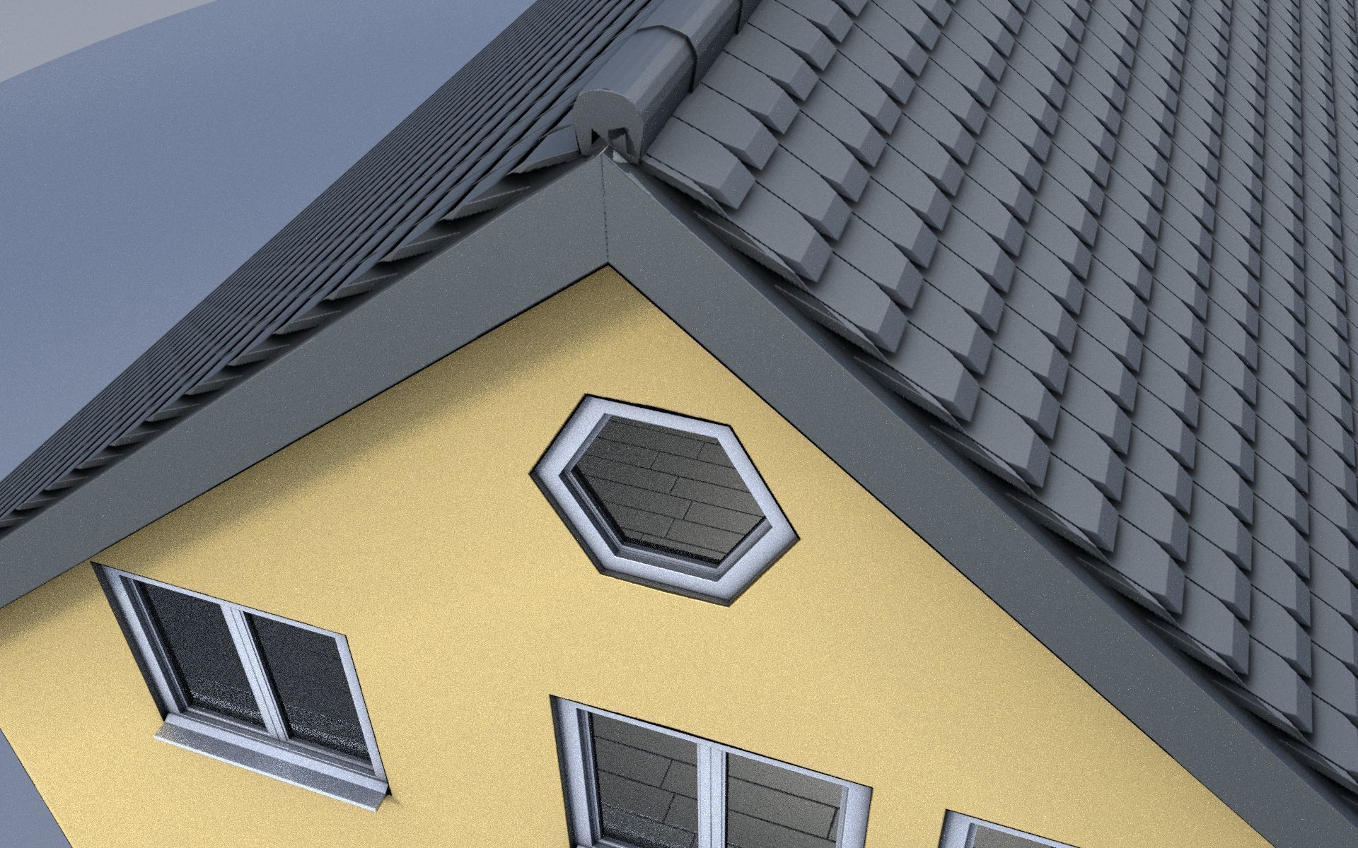 City Double Houses 3D Model Collection_527