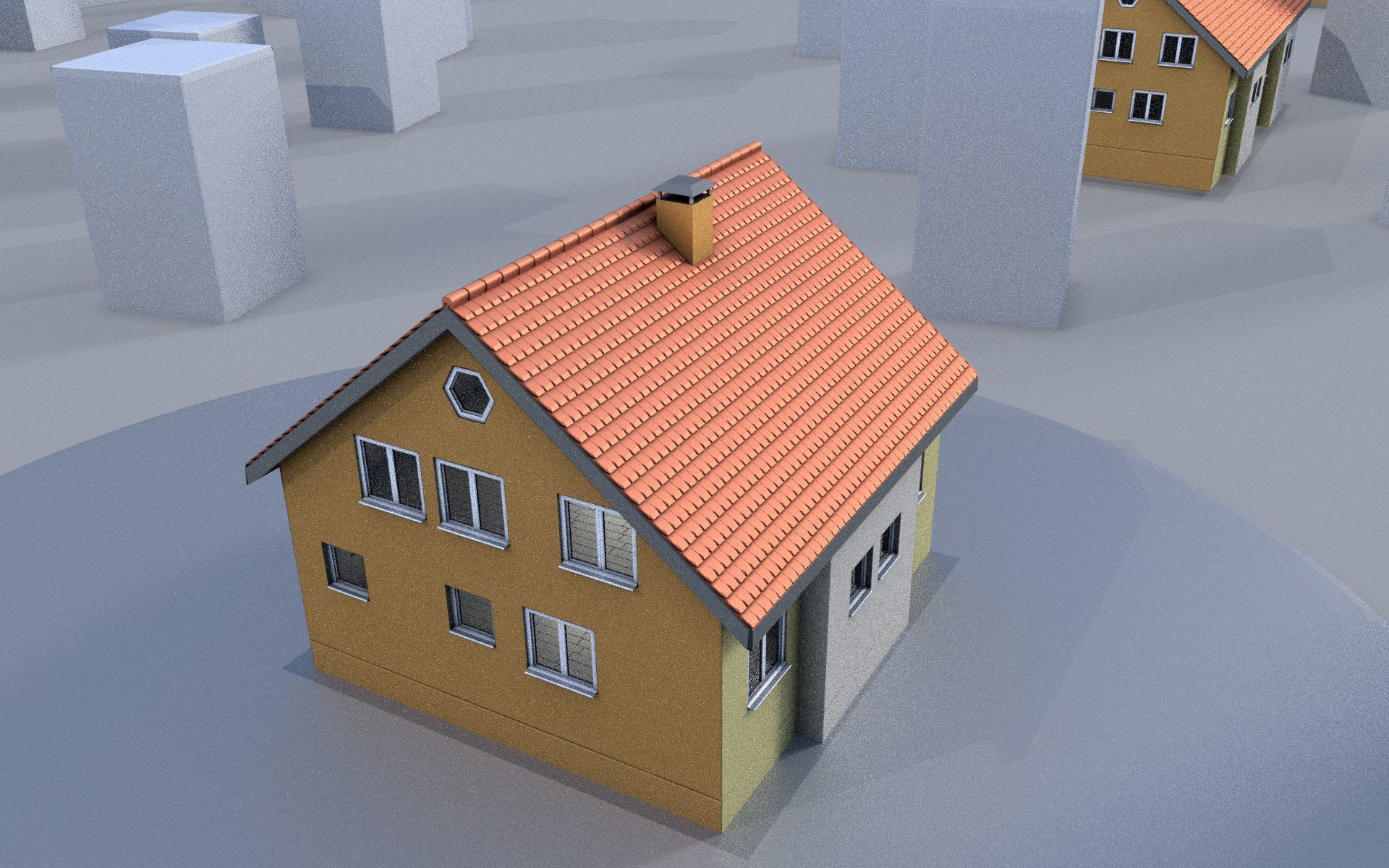 City Double Houses 3D Model Collection_203