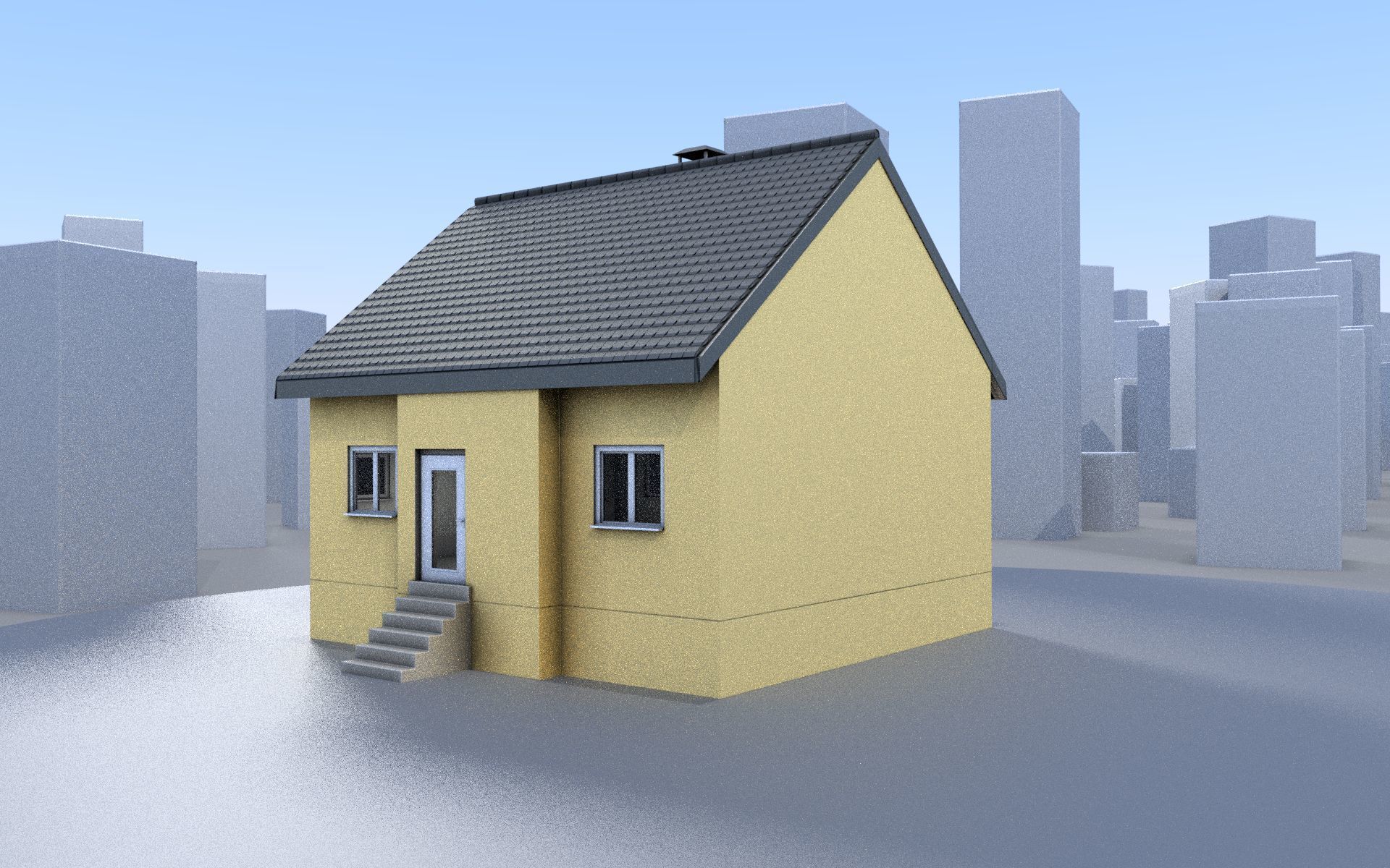 City Double Houses 3D Model Collection_506