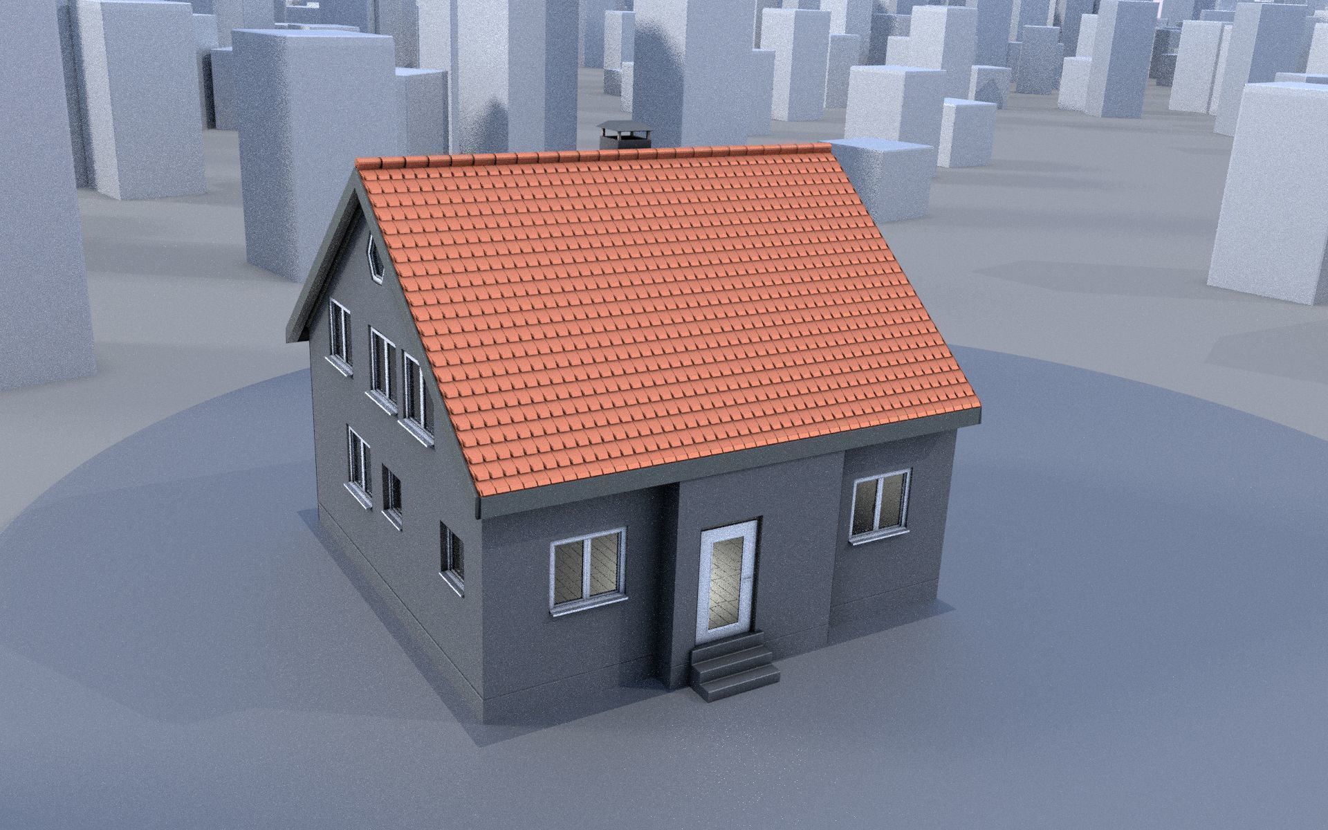 City Double Houses 3D Model Collection_48