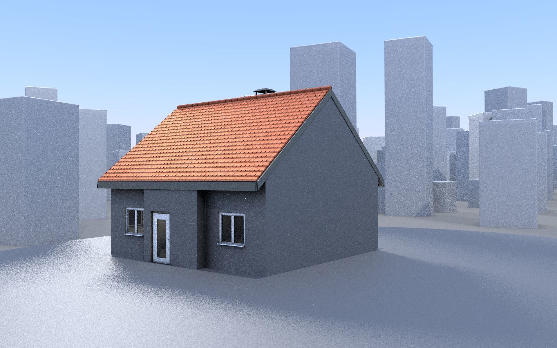 City Double Houses 3D Model Collection_11