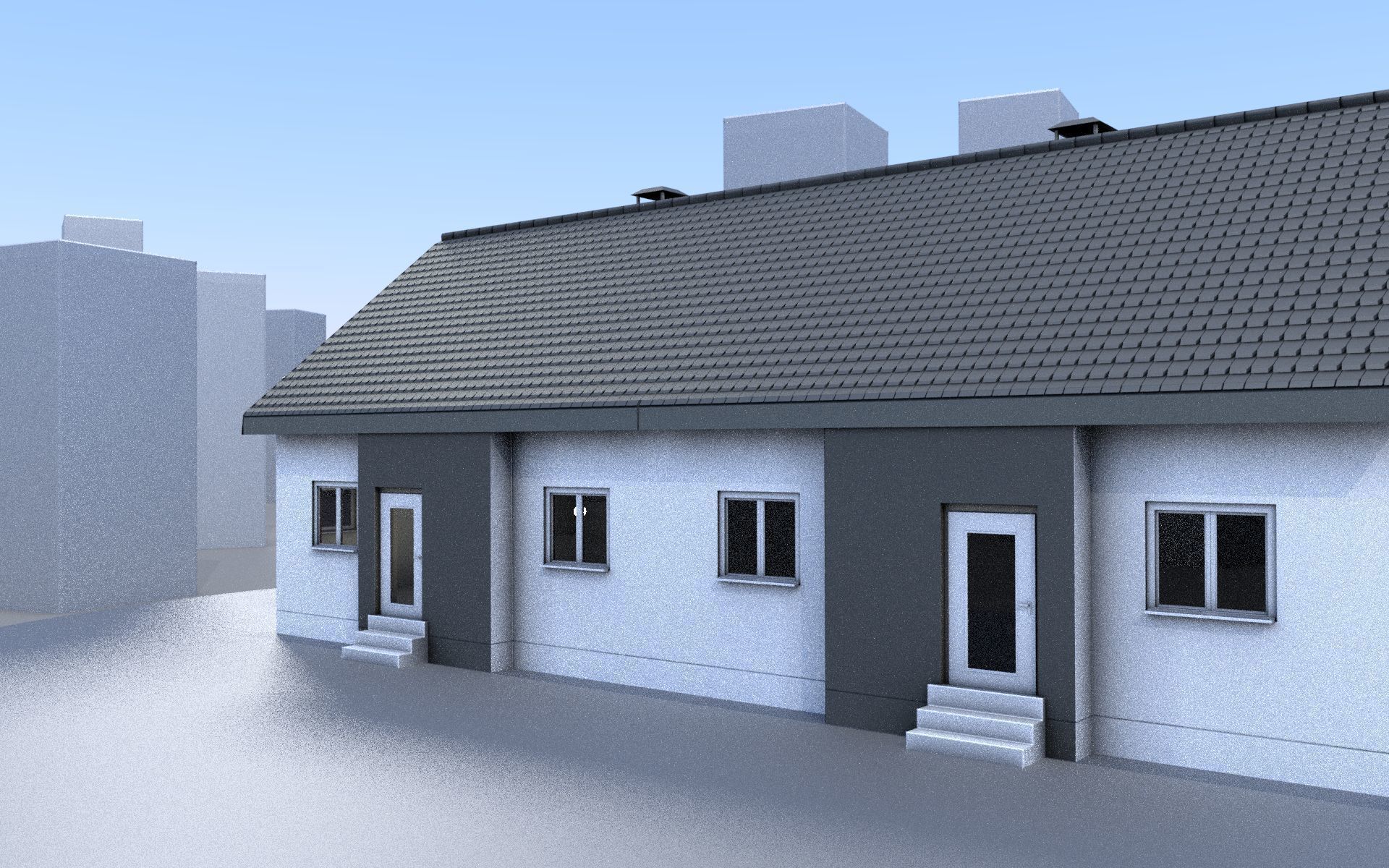 City Double Houses 3D Model Collection_330