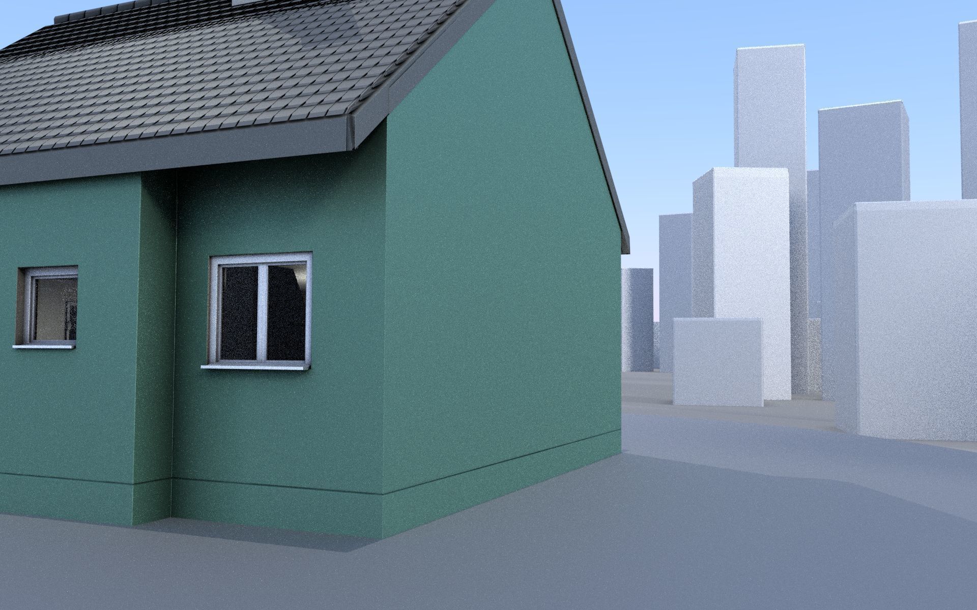City Double Houses 3D Model Collection_697