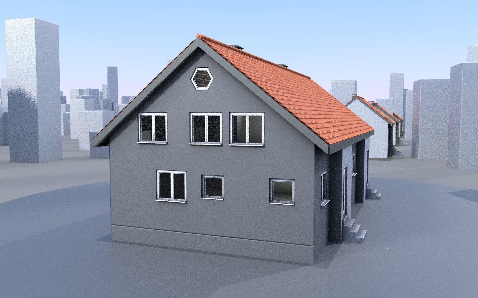 City Double Houses 3D Model Collection_66