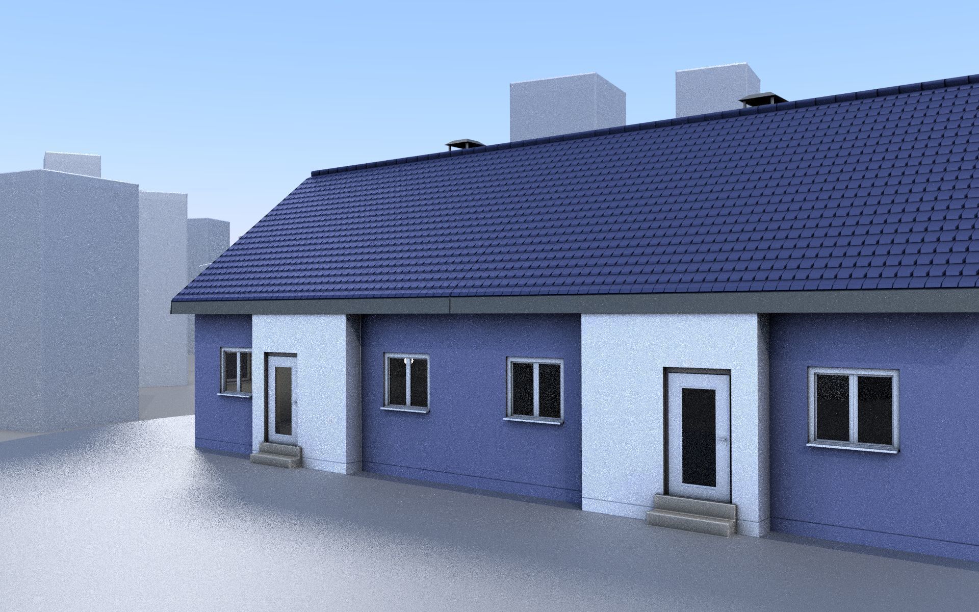 City Double Houses 3D Model Collection_635