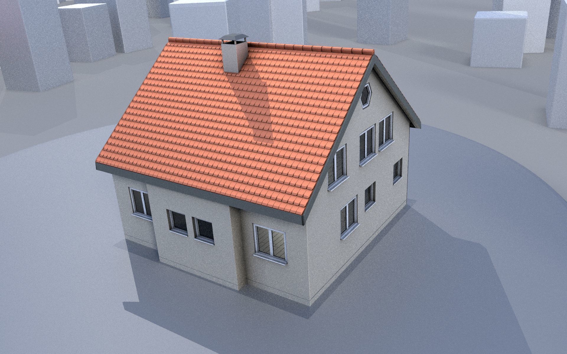 City Double Houses 3D Model Collection_113