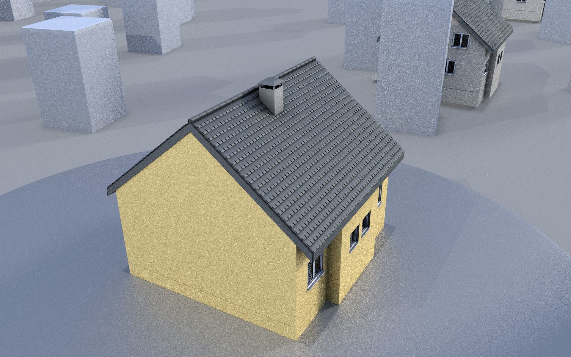 City Double Houses 3D Model Collection_524