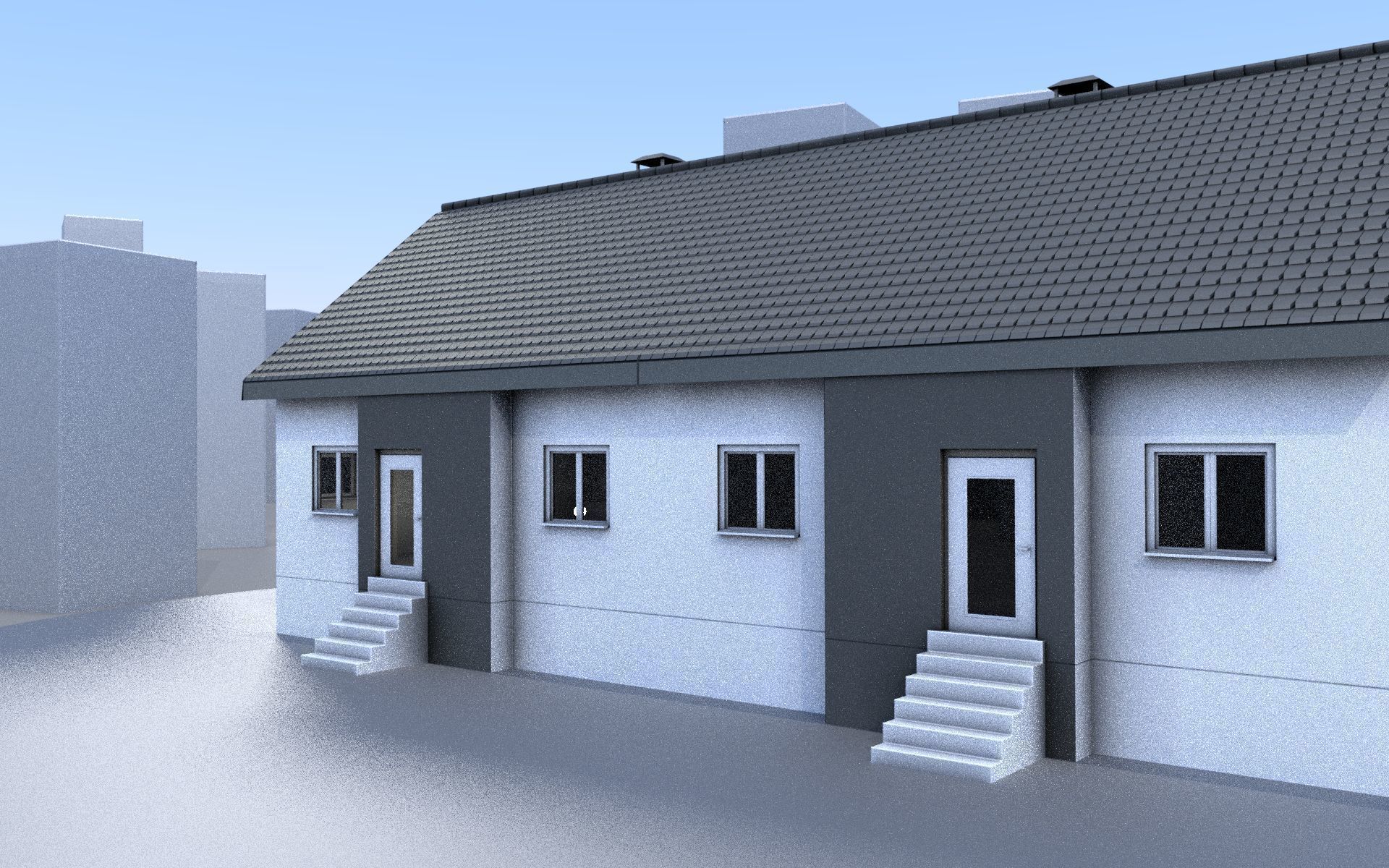 City Double Houses 3D Model Collection_320