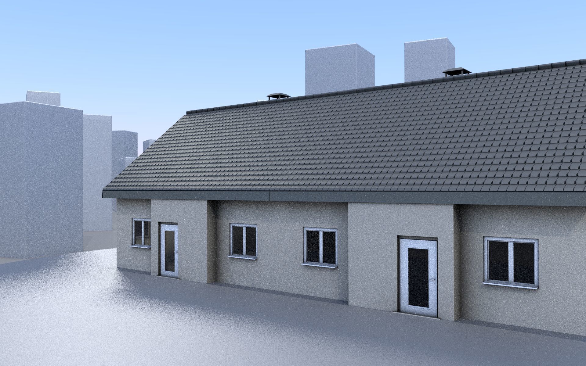 City Double Houses 3D Model Collection_460