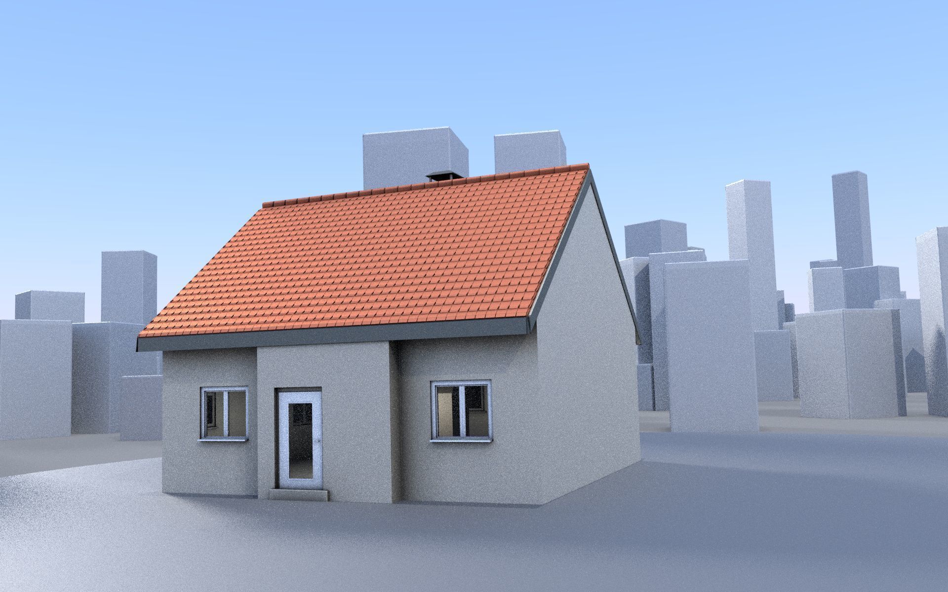 City Double Houses 3D Model Collection_142