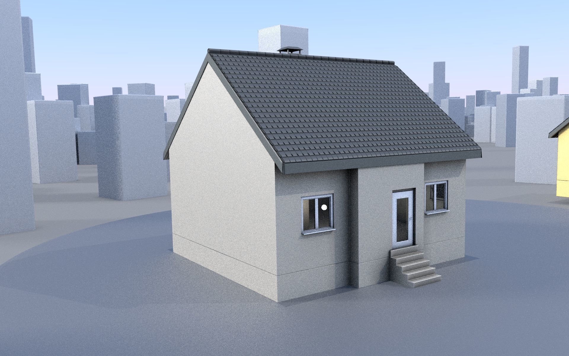 City Double Houses 3D Model Collection_486