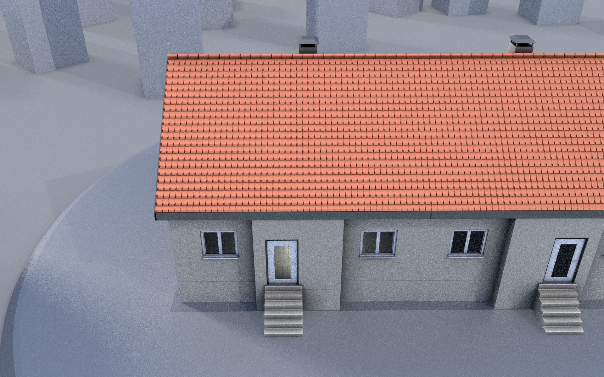 City Double Houses 3D Model Collection_252