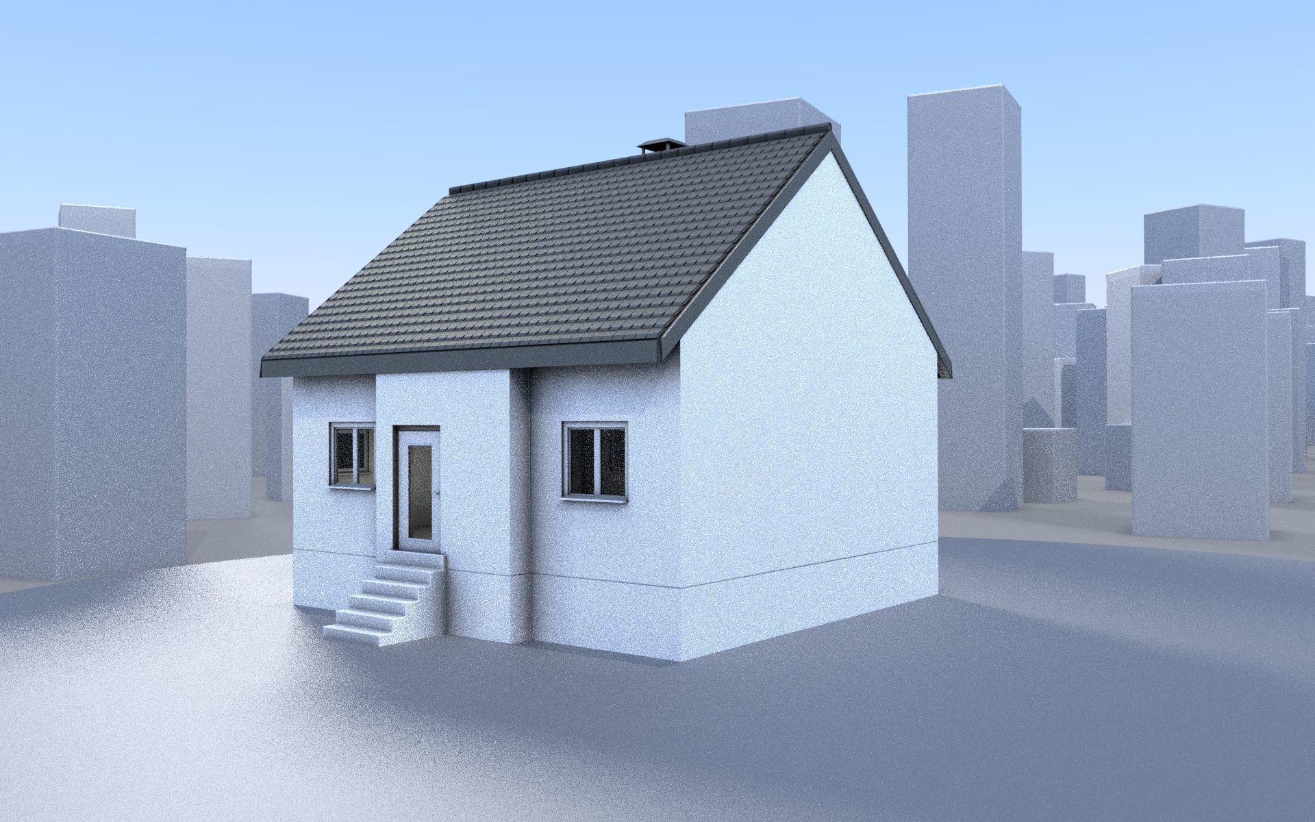 City Double Houses 3D Model Collection_279