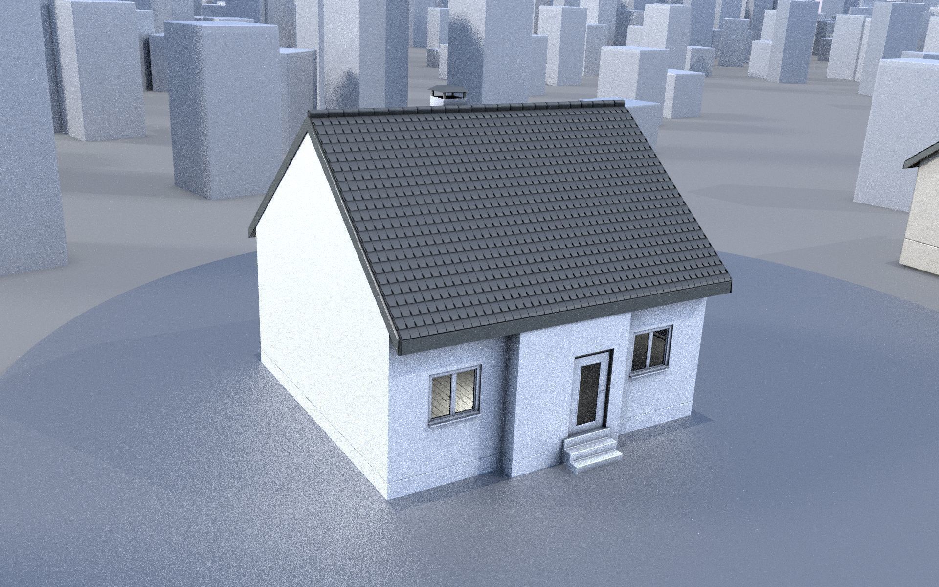 City Double Houses 3D Model Collection_392
