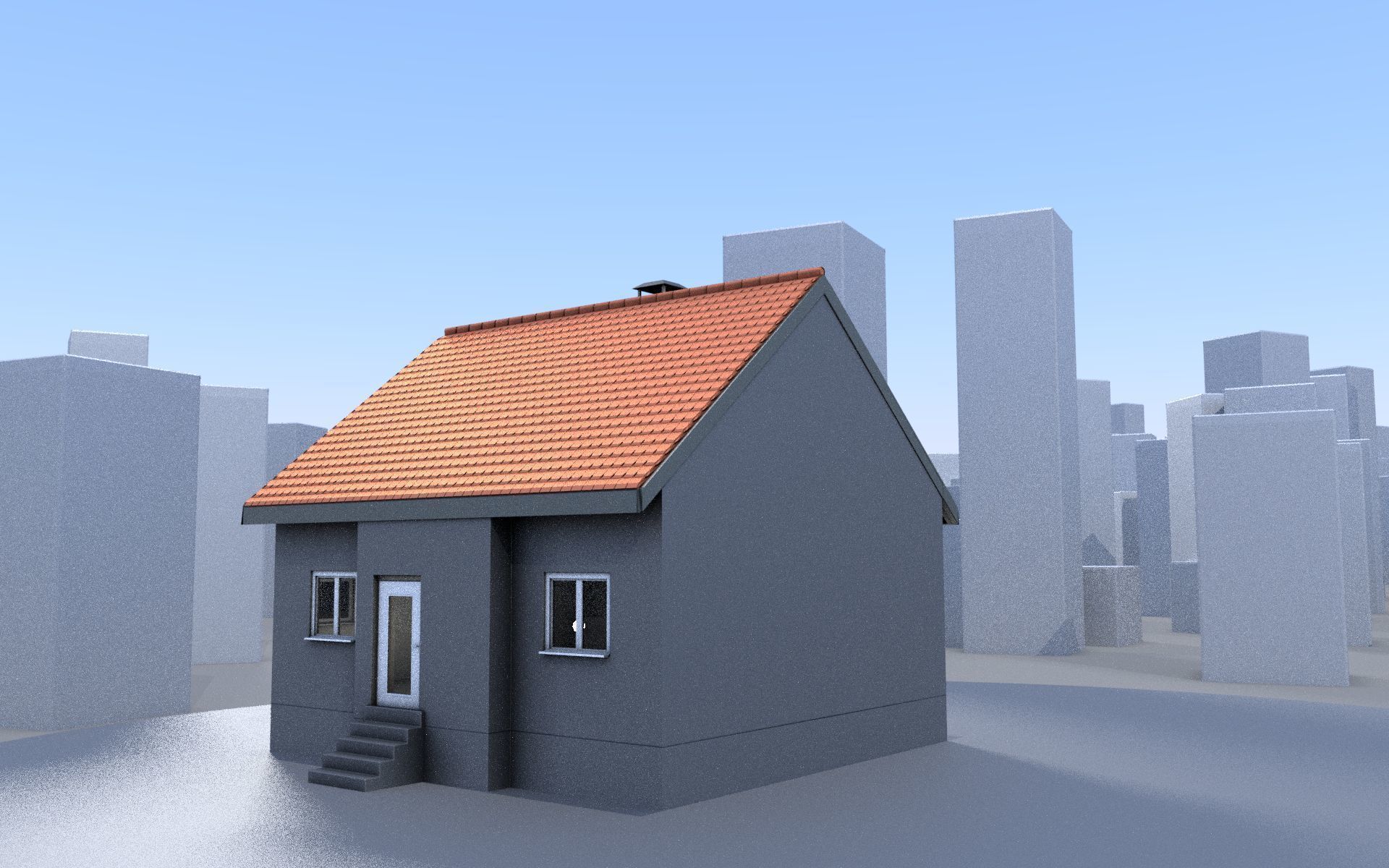 City Double Houses 3D Model Collection_20