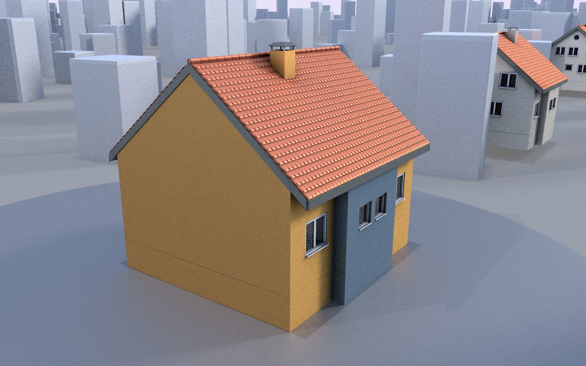 City Double Houses 3D Model Collection_261