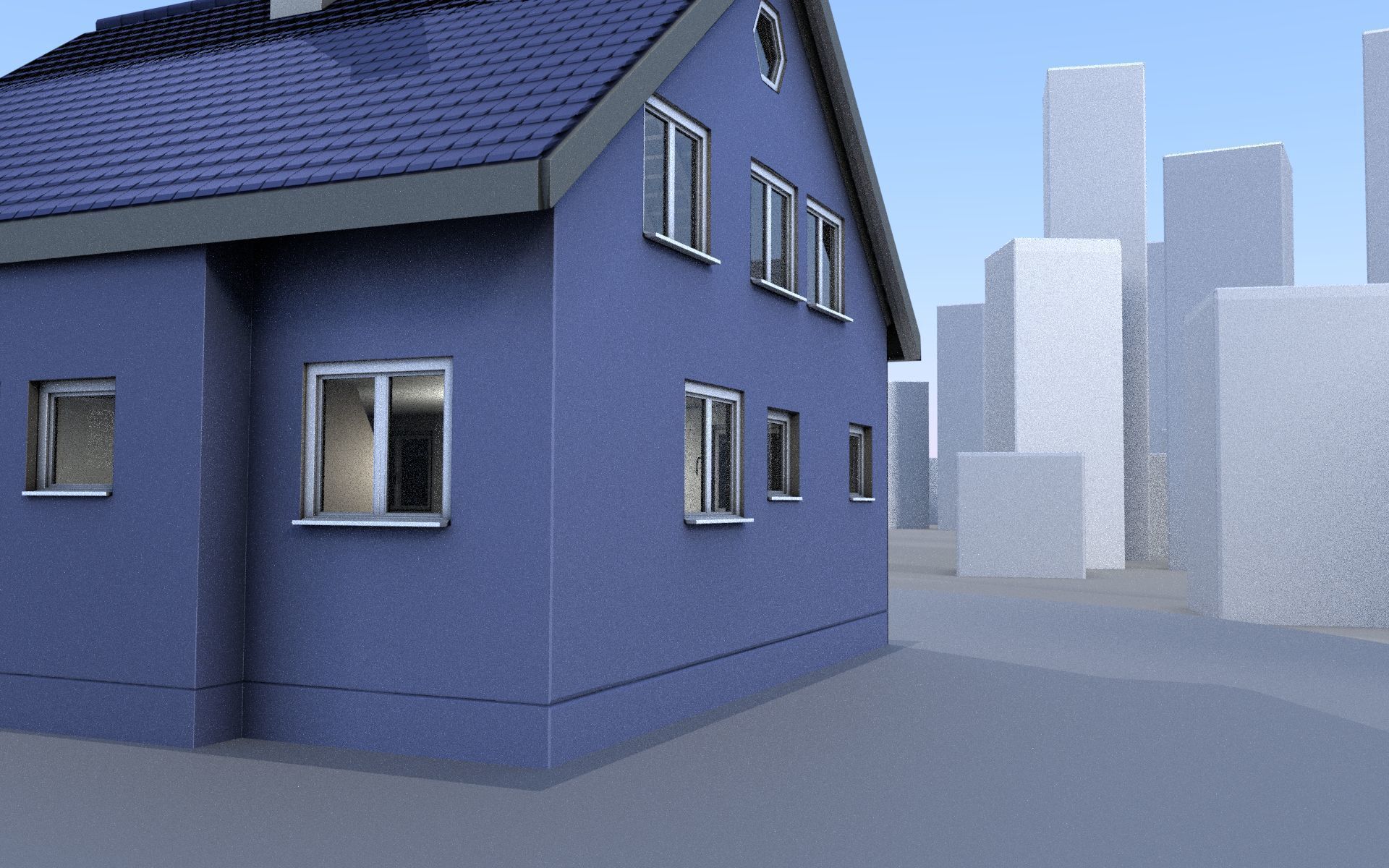 City Double Houses 3D Model Collection_630