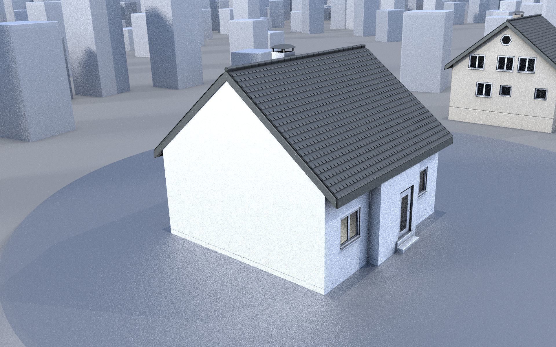 City Double Houses 3D Model Collection_387