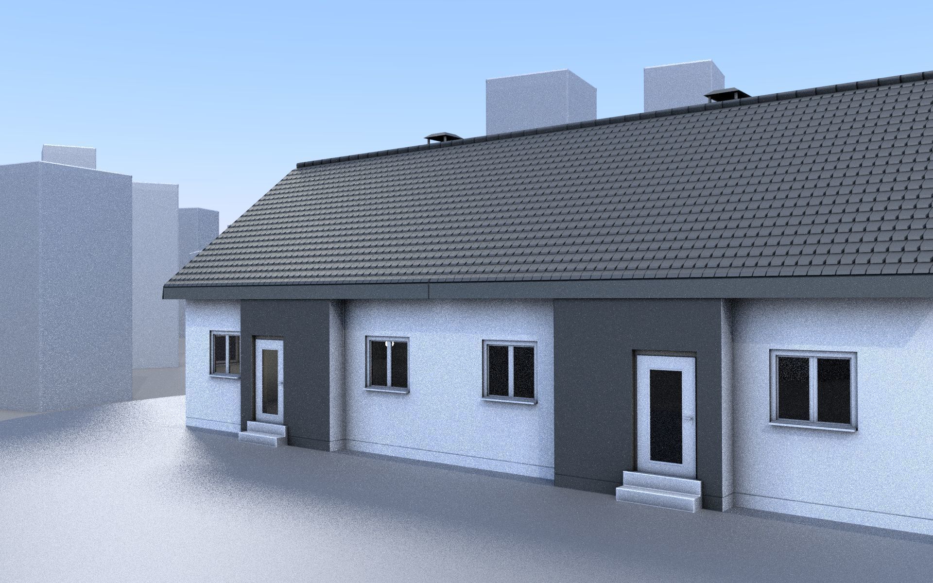 City Double Houses 3D Model Collection_324