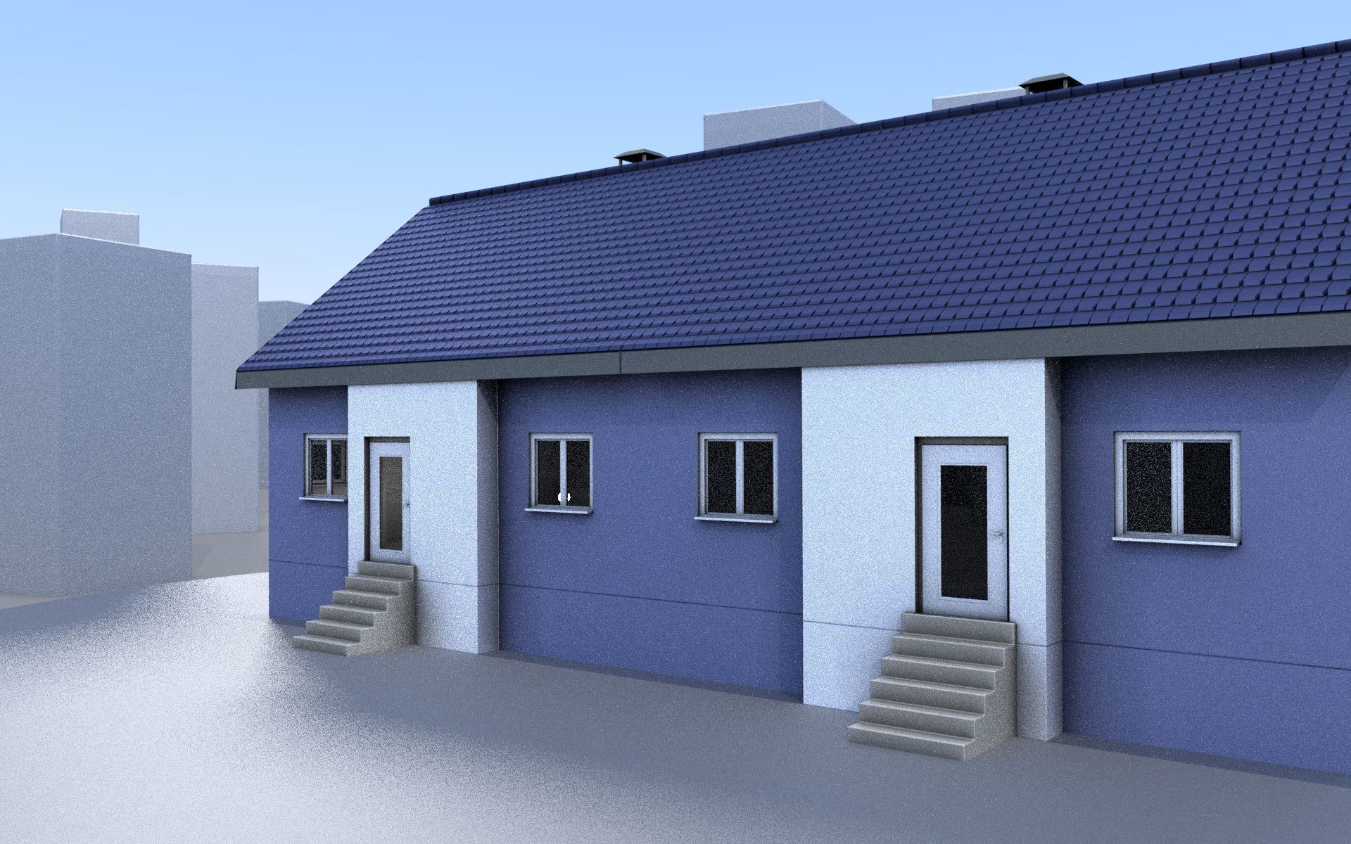 City Double Houses 3D Model Collection_629