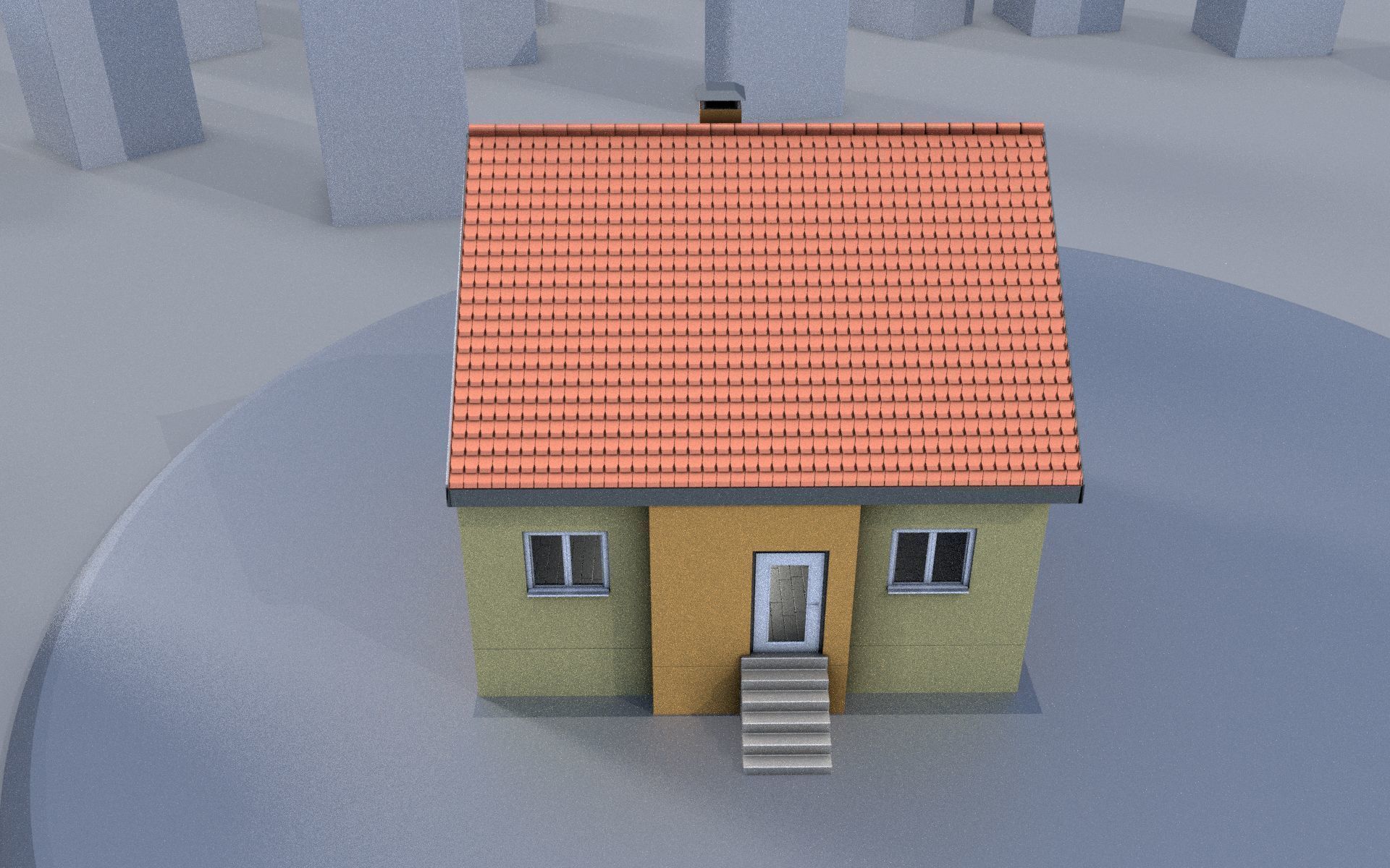 City Double Houses 3D Model Collection_154