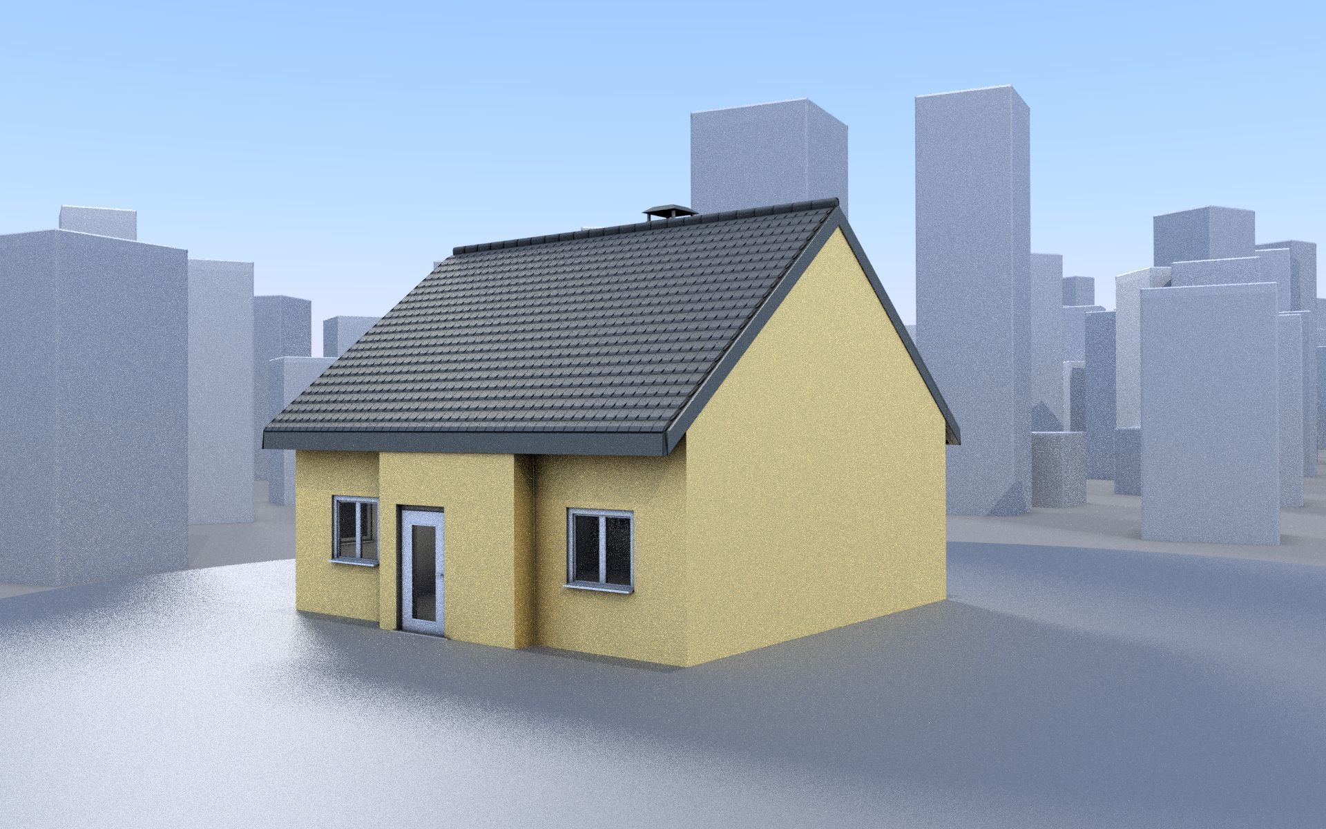 City Double Houses 3D Model Collection_509