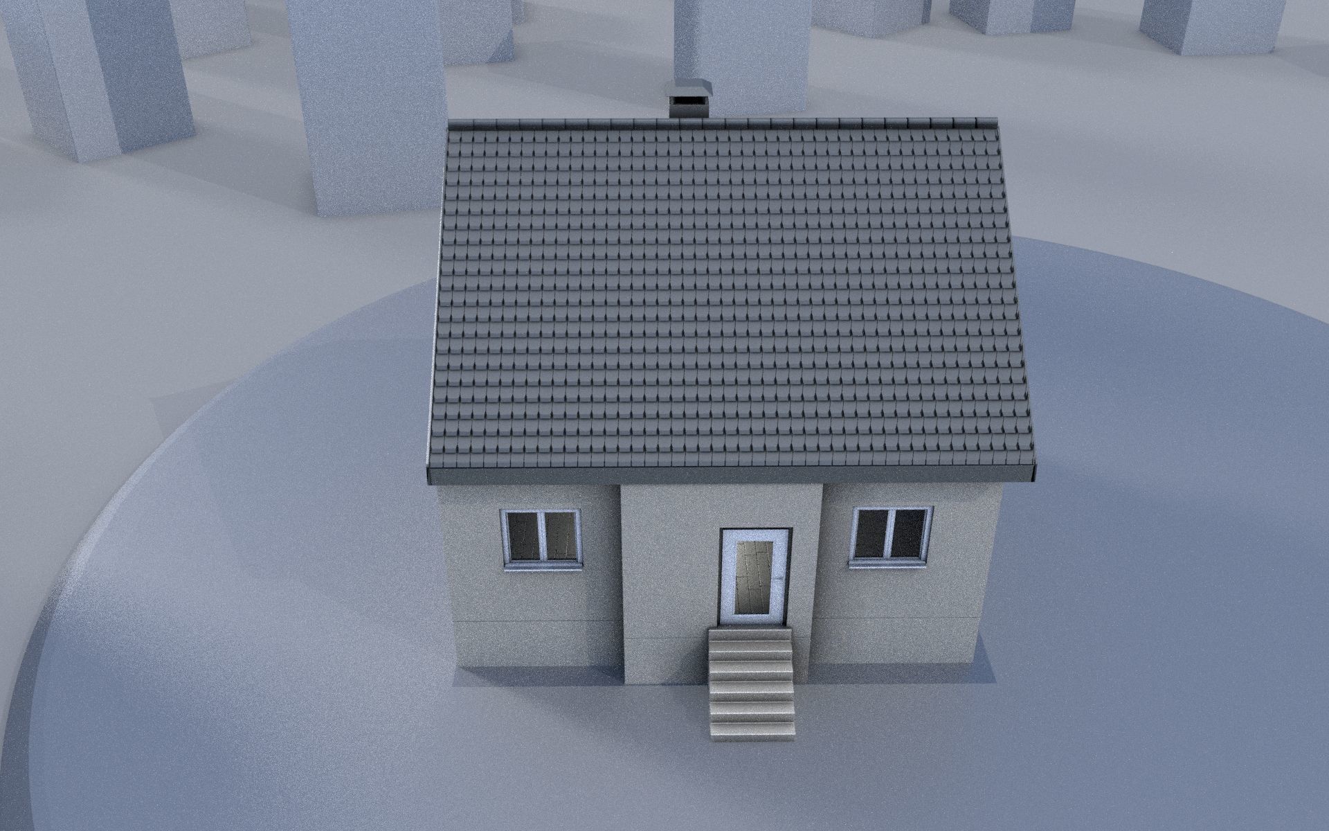 City Double Houses 3D Model Collection_491