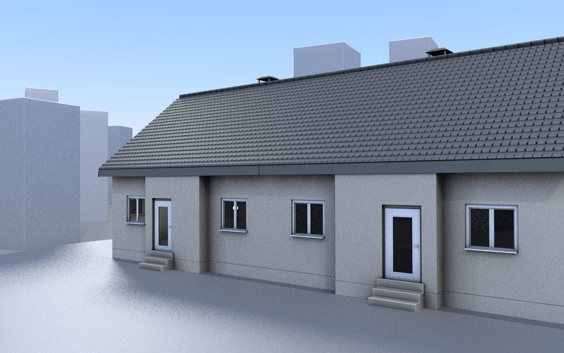 City Double Houses 3D Model Collection_459