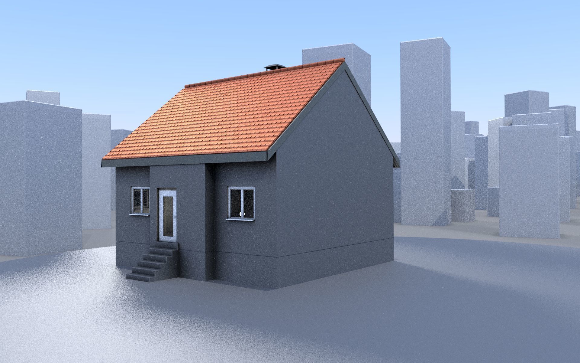 City Double Houses 3D Model Collection_25