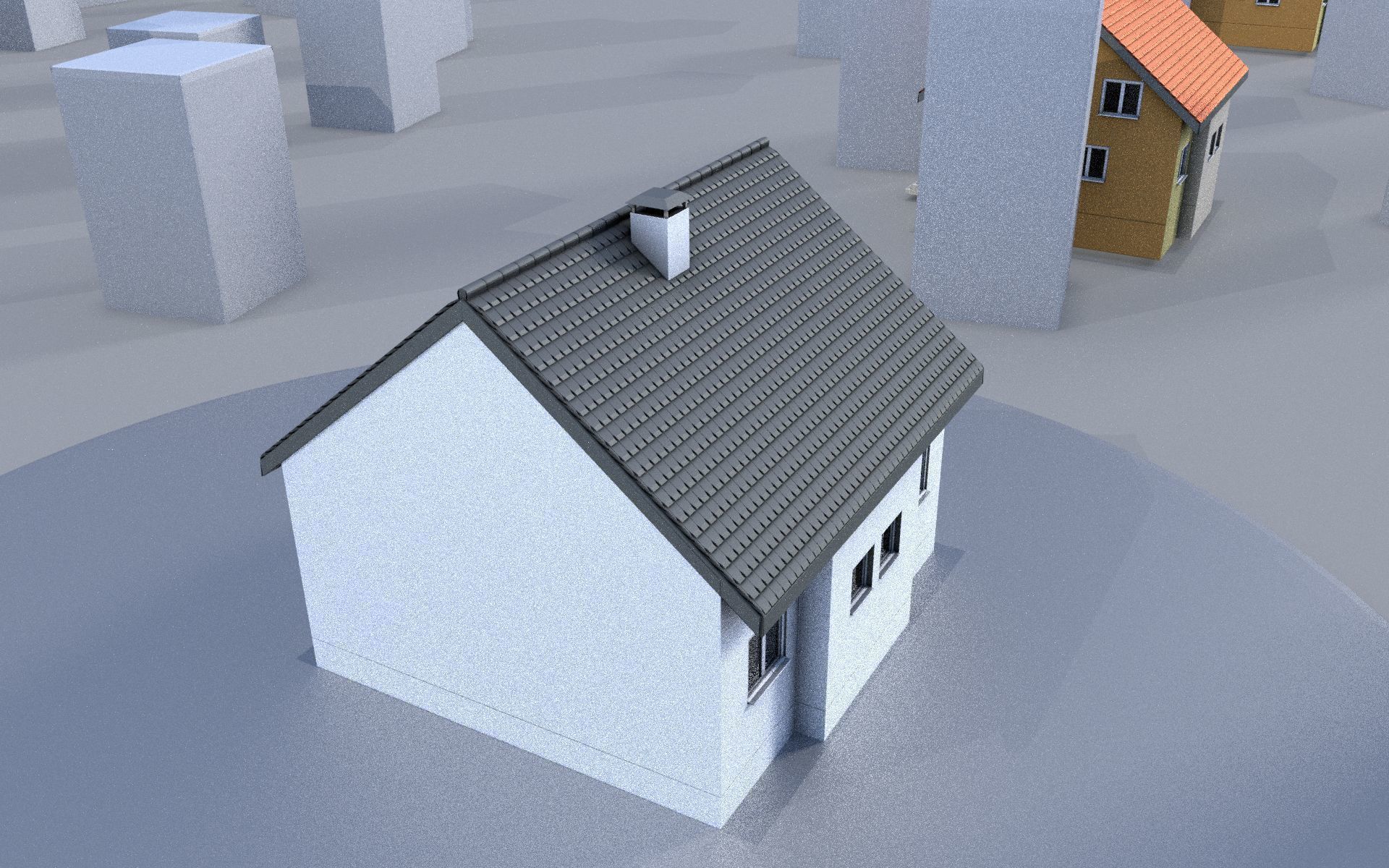 City Double Houses 3D Model Collection_293