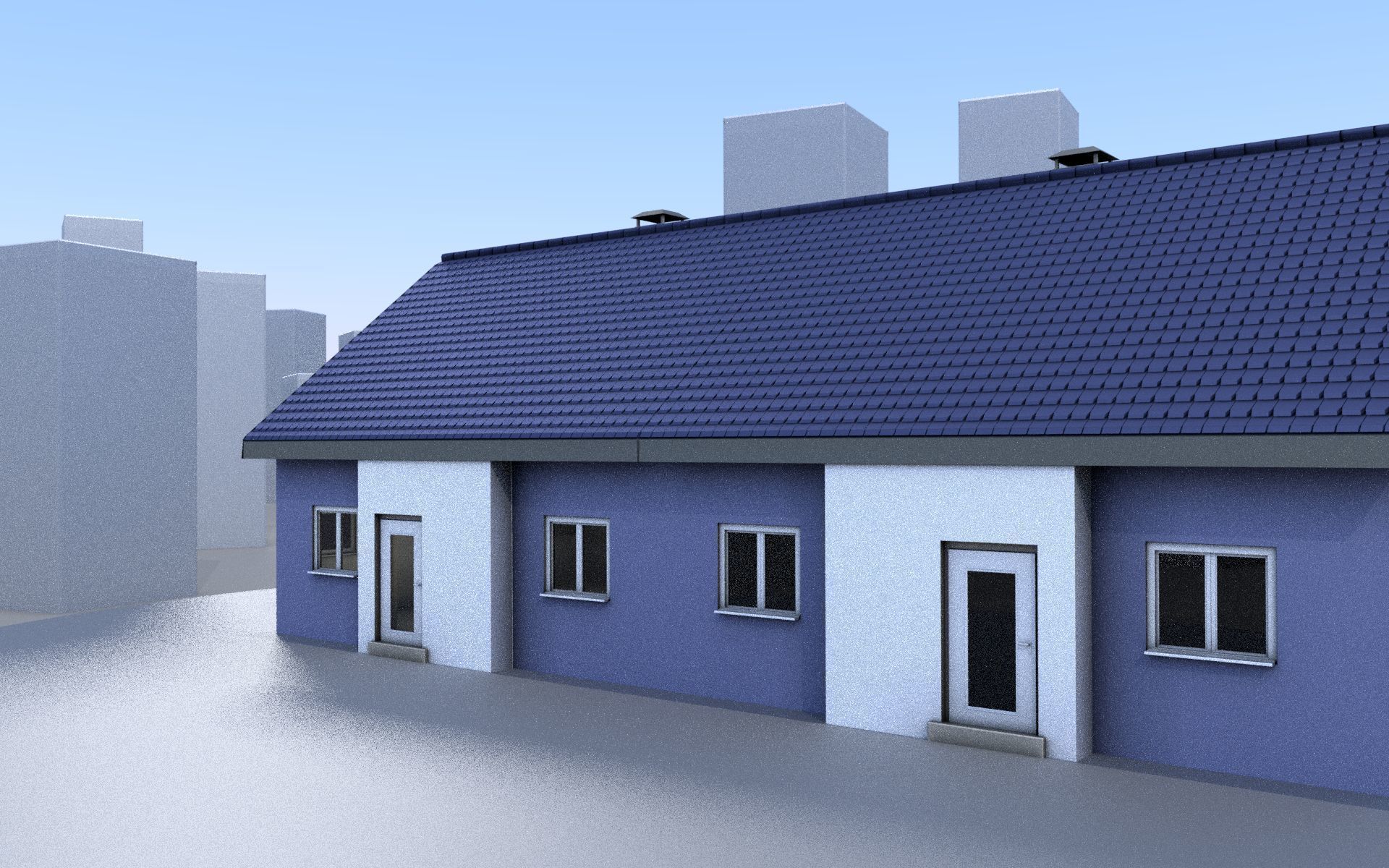 City Double Houses 3D Model Collection_651