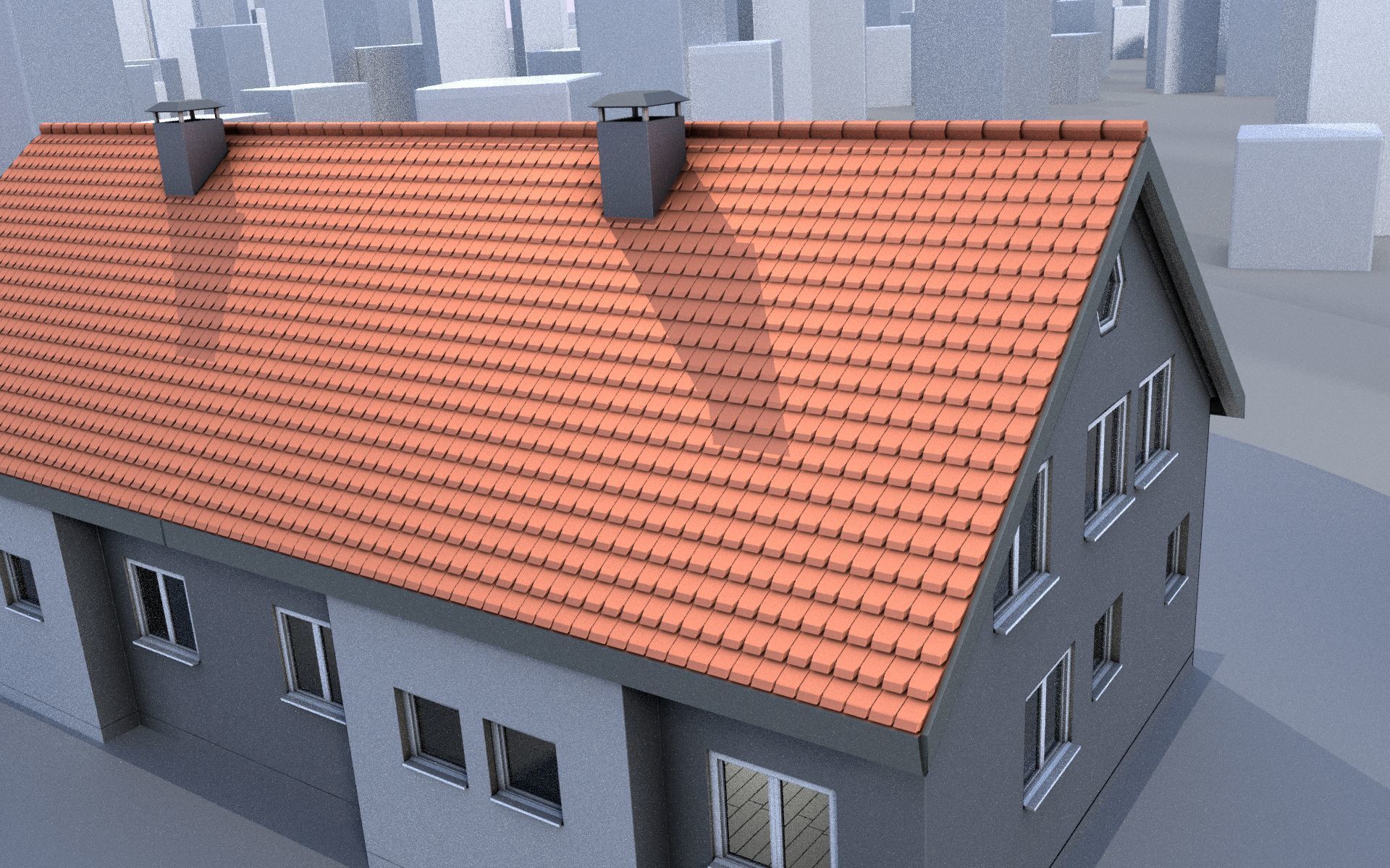 City Double Houses 3D Model Collection_99