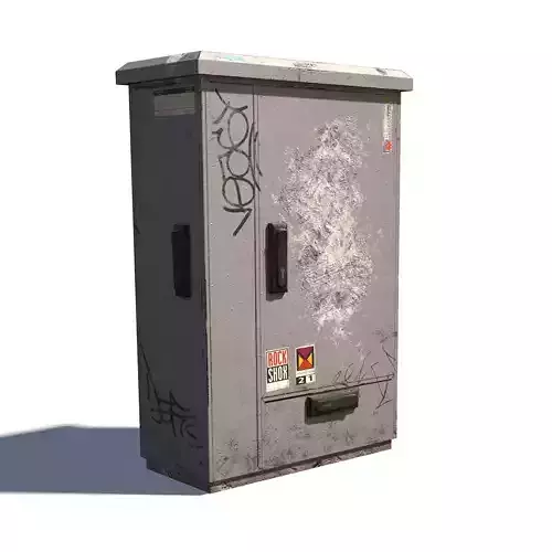 Electric Box PBR Low-poly 3D model