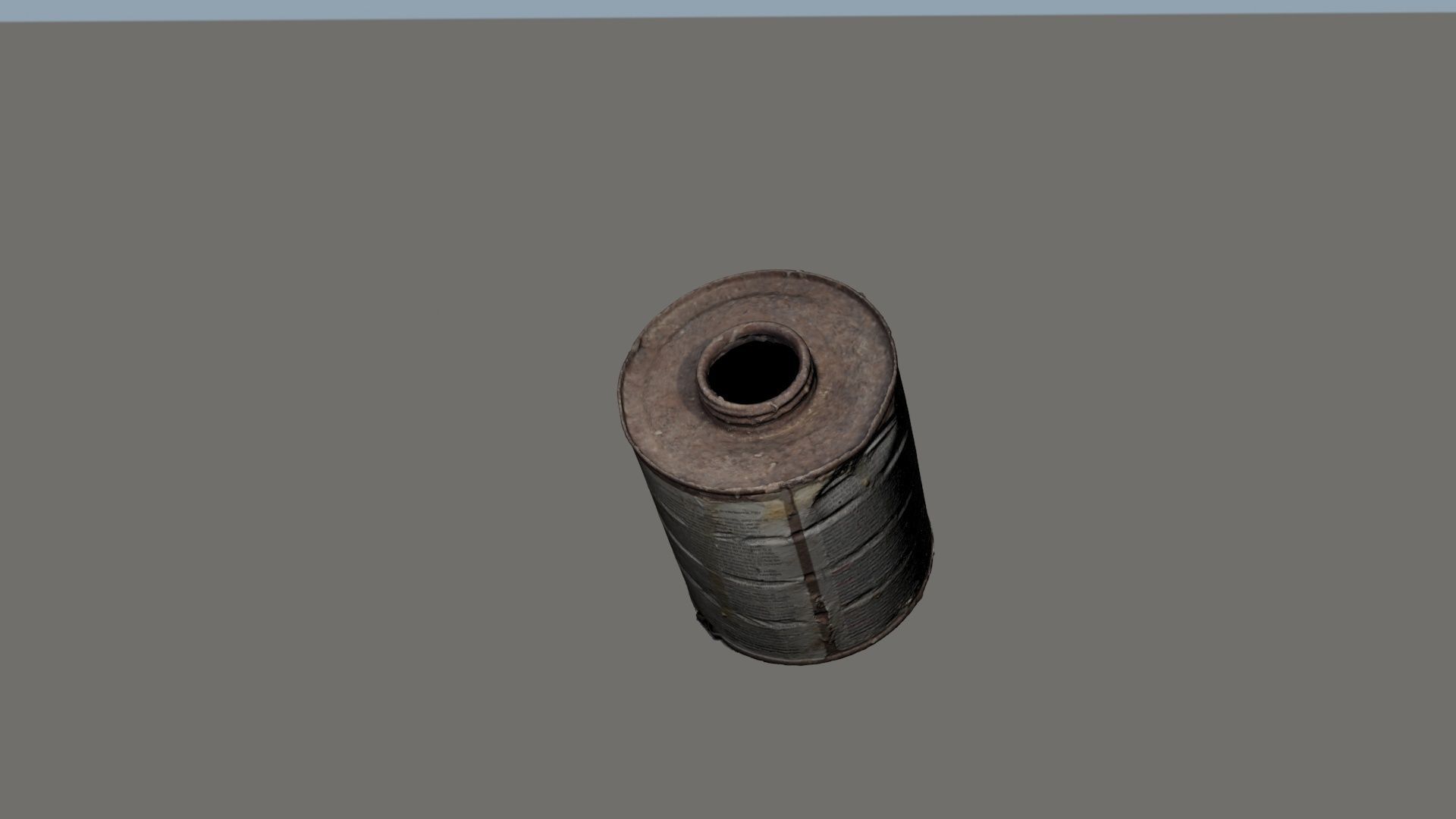 Rusty tin Free 3D model_1