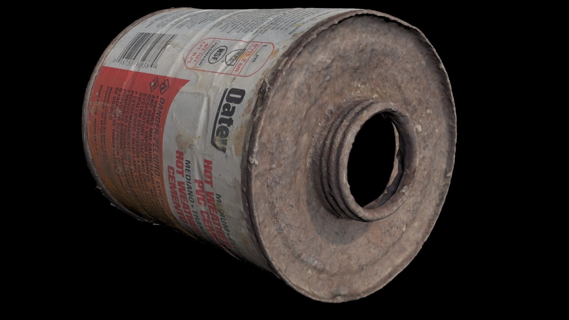 Rusty tin Free 3D model_4