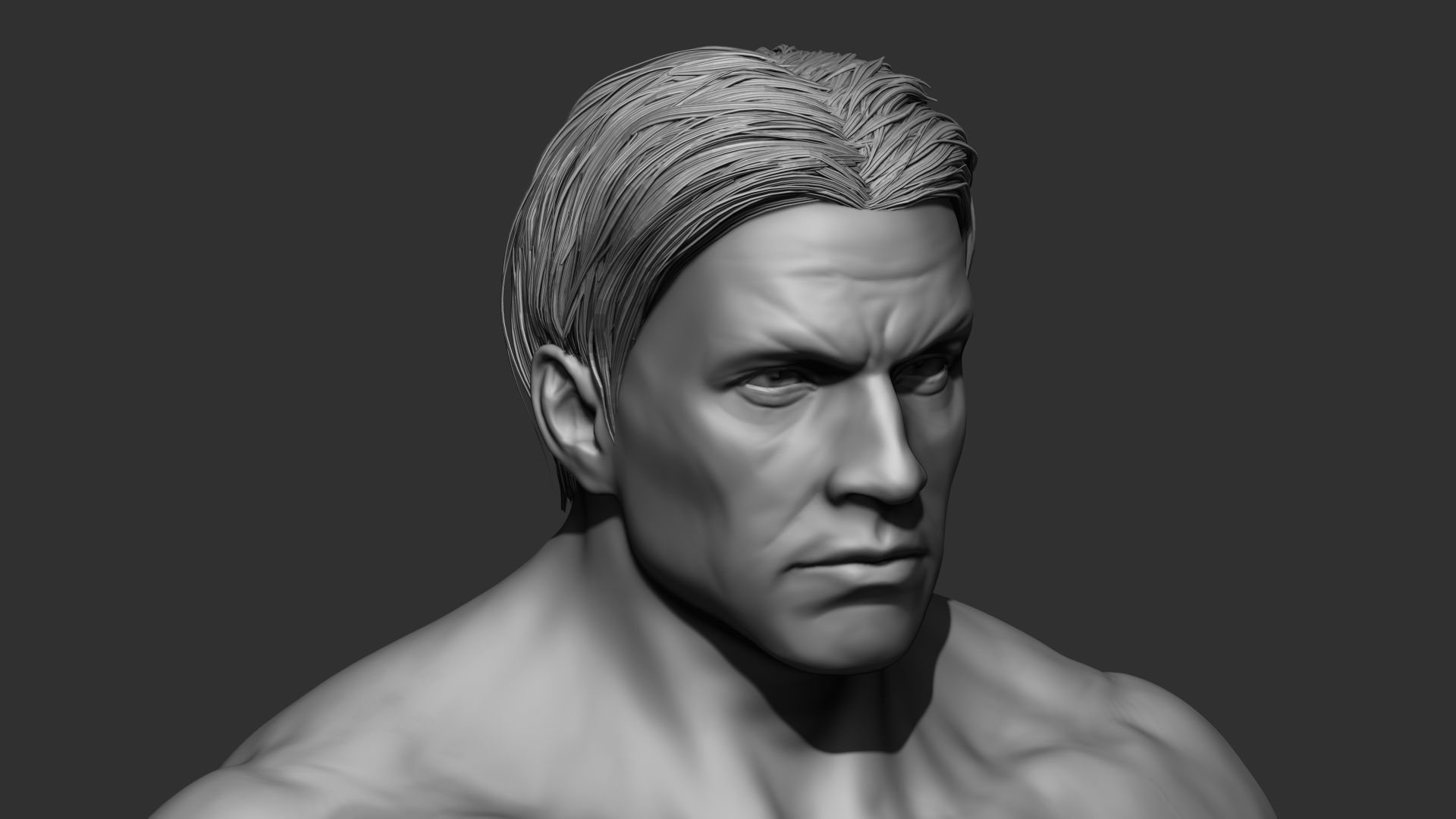 Superhero Basemesh 3D model_3