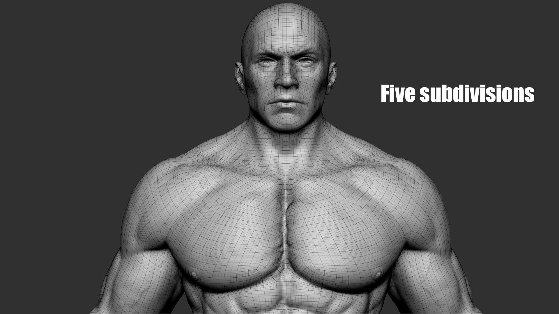 Superhero Basemesh 3D model_21