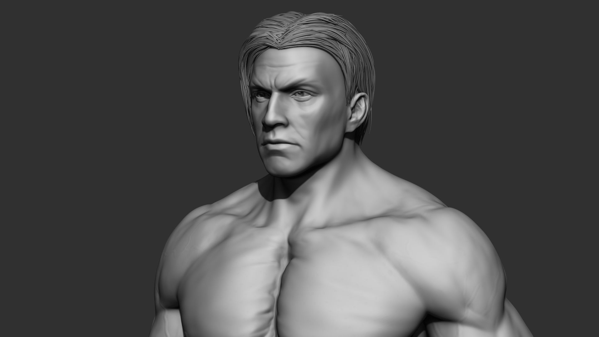 Superhero Basemesh 3D model_7