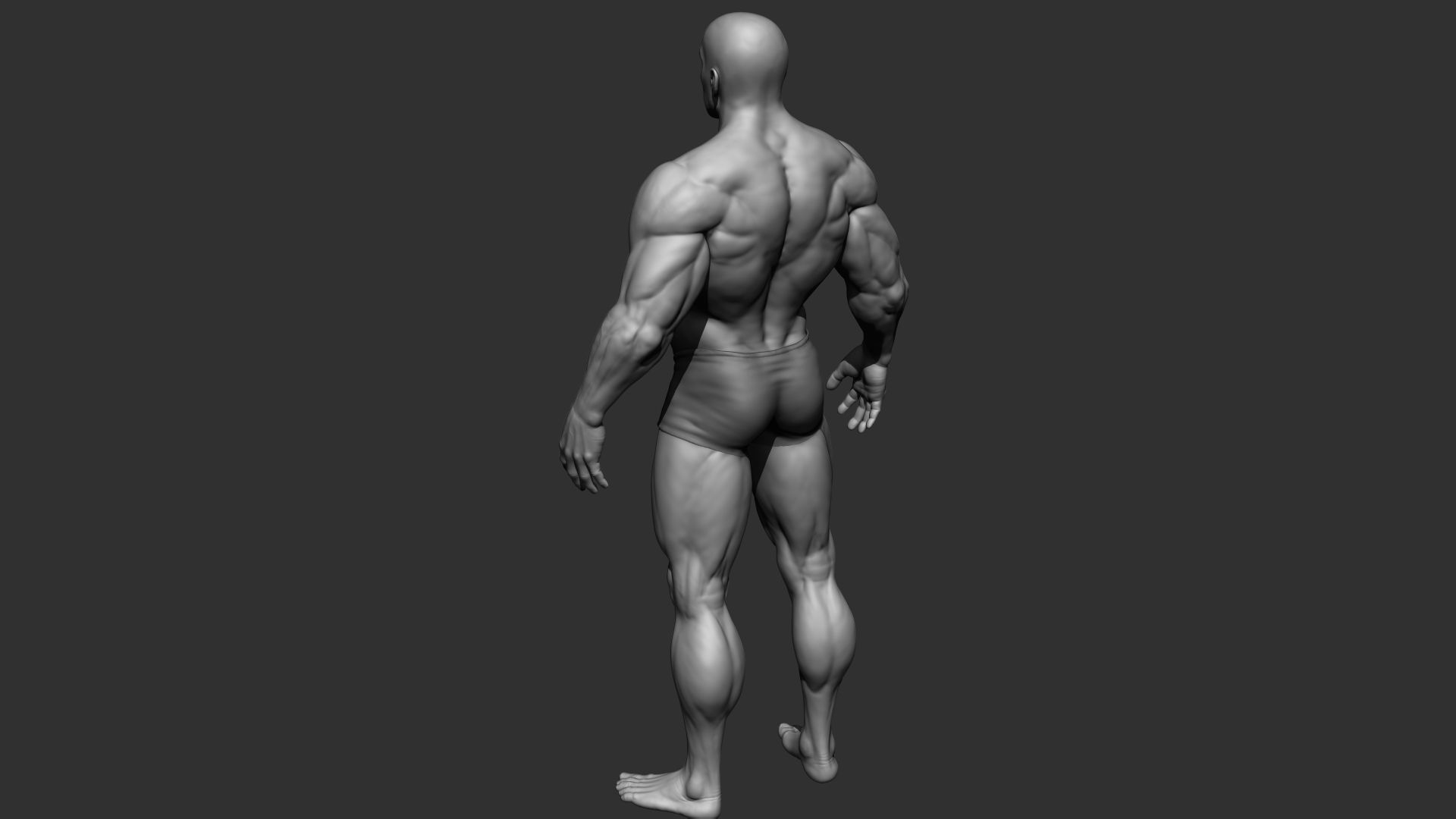 Superhero Basemesh 3D model_14
