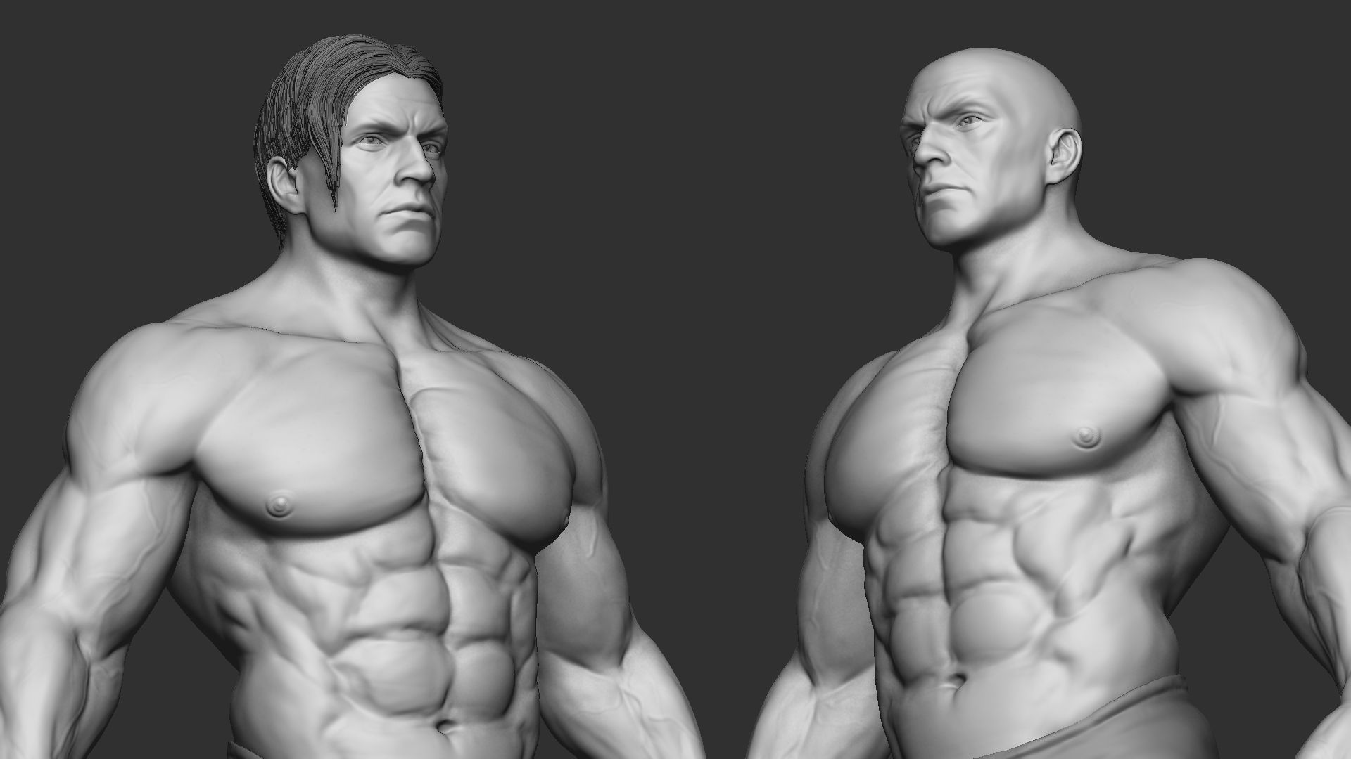 Superhero Basemesh 3D model_23