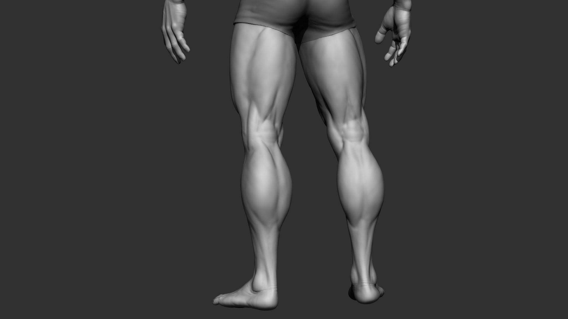 Superhero Basemesh 3D model_15