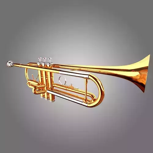 Classic Trumpet 3D Model 