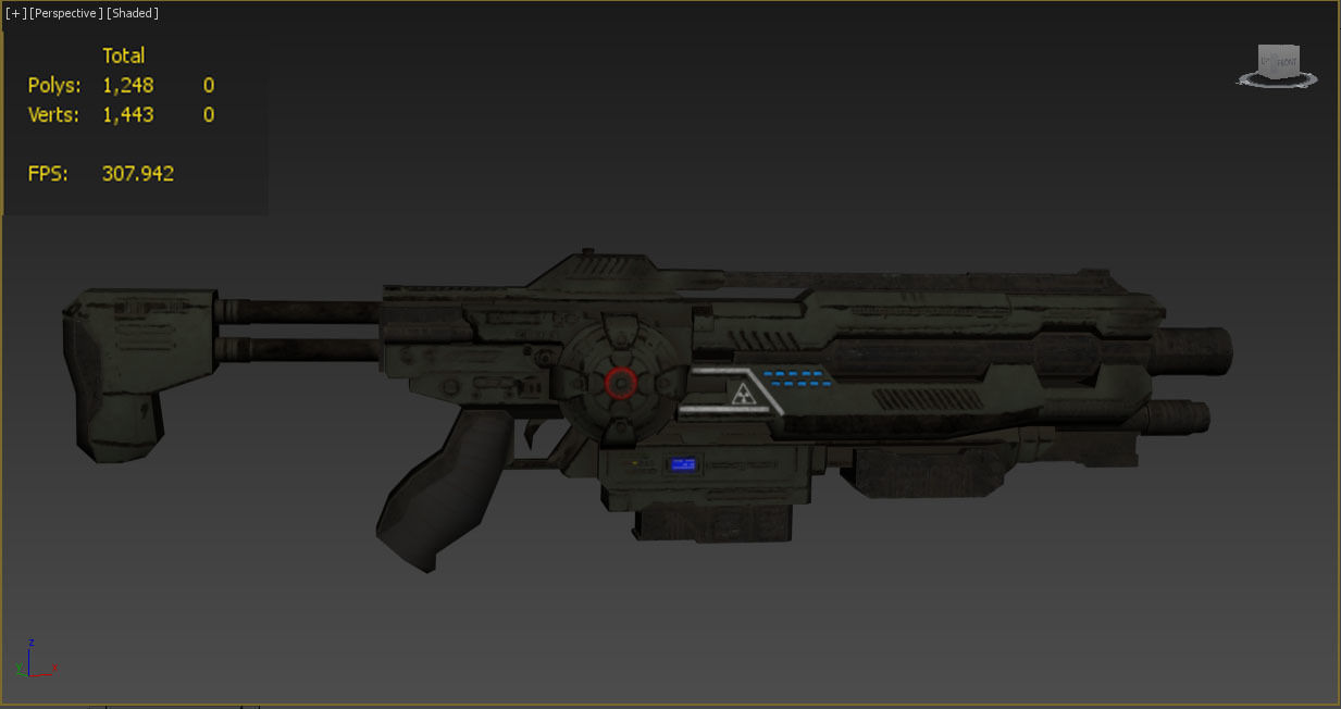 Sci-fi female armor Low-poly 3D model_19