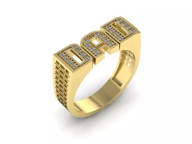 dad ring stl 3D model