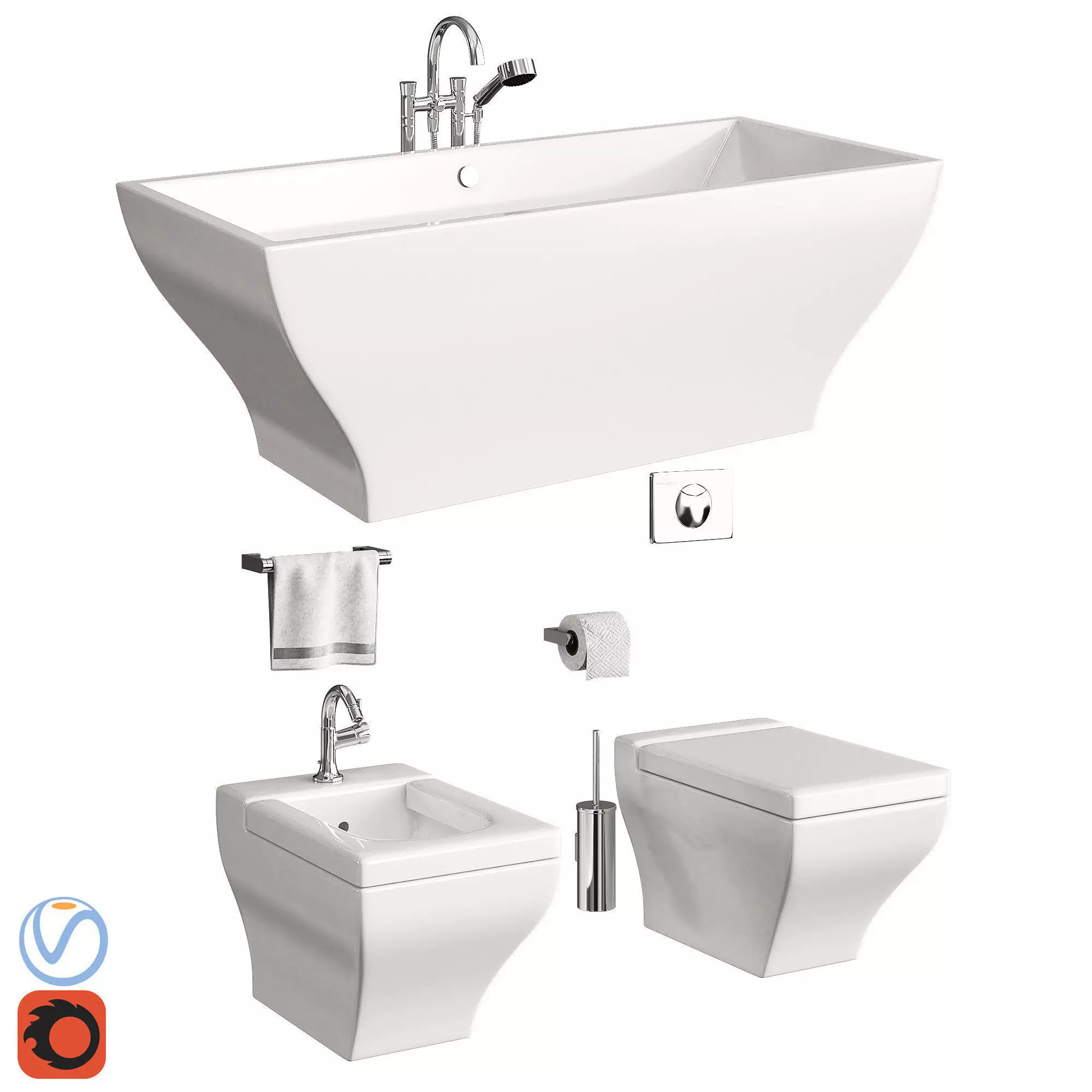 Villeroy Boch La Belle part 1  3D model_0