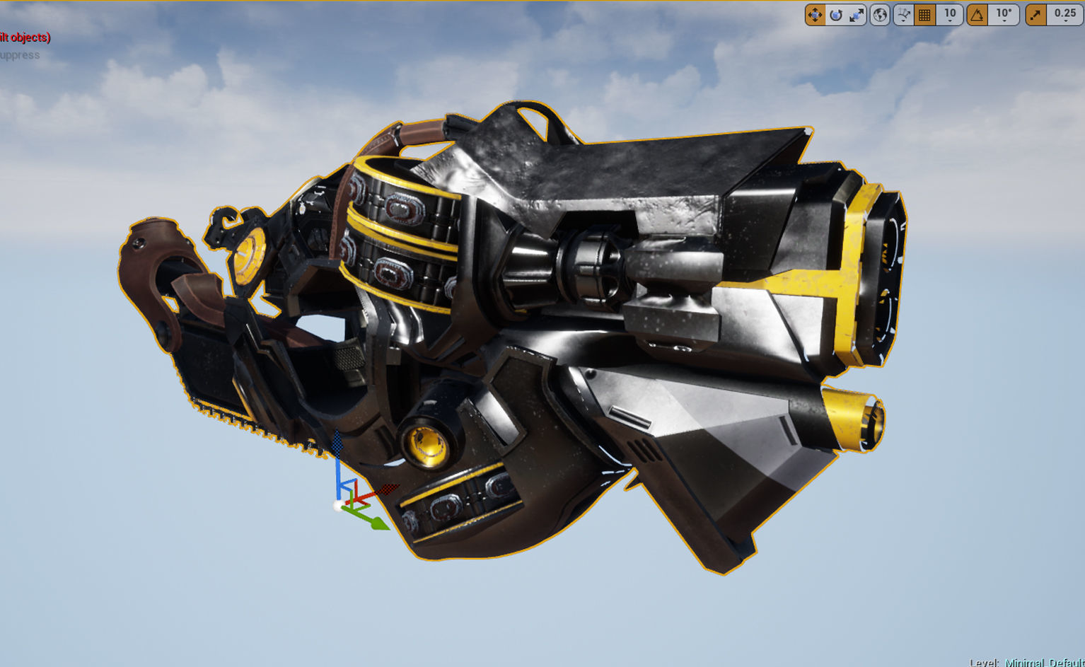 Sci-Fi Weapon Low-poly 3D model_2