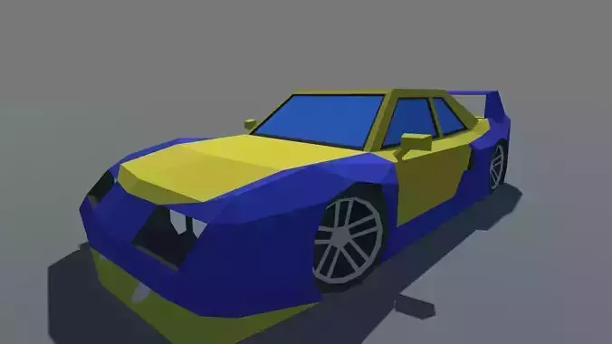 Muscle Touring Car MOBILE READY Low-poly 3D model