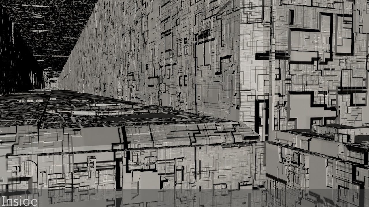 Sci-Fi Shapes - The Escapist - 3 Dimensional Labyrinth Maze Low-poly 3D model_12