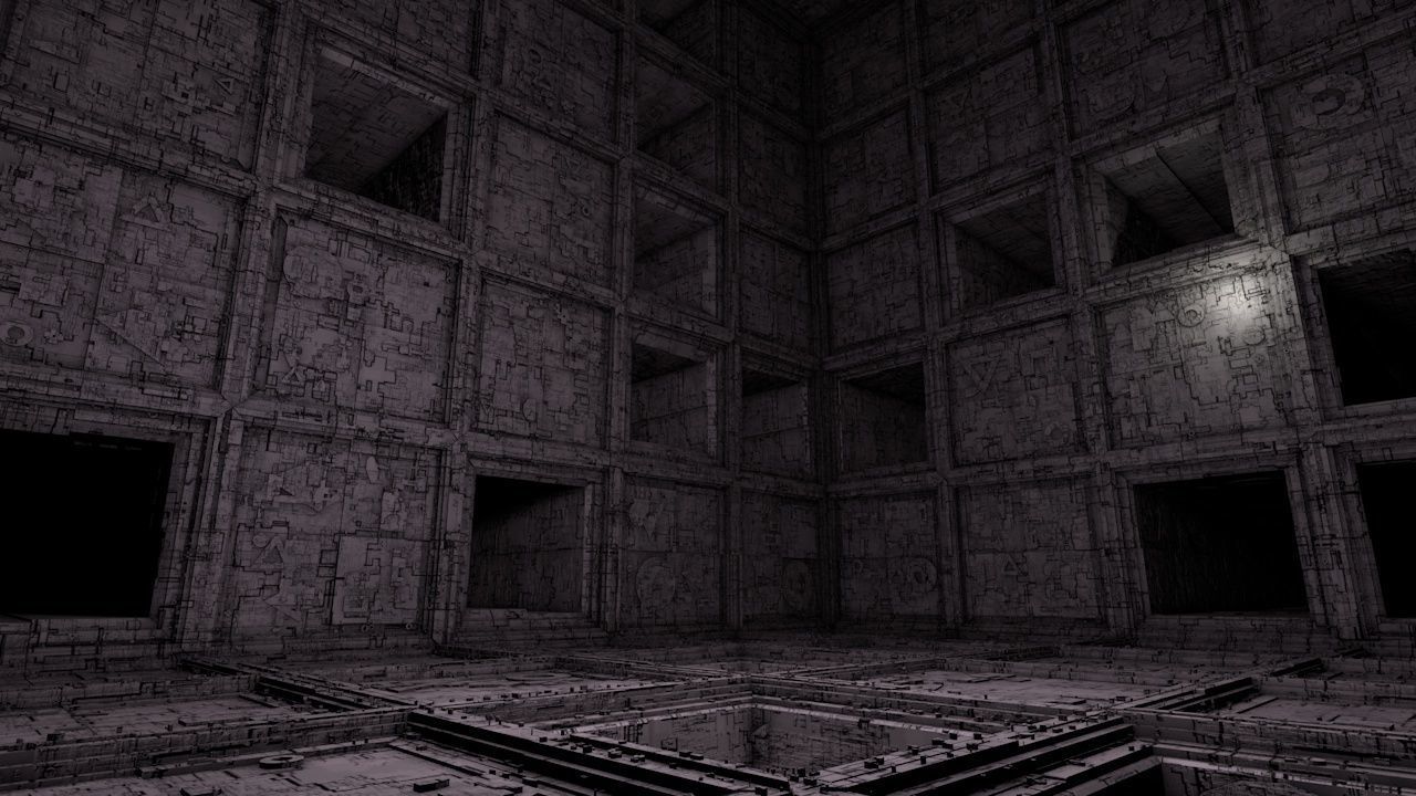 Sci-Fi Shapes - The Escapist - 3 Dimensional Labyrinth Maze Low-poly 3D model_5